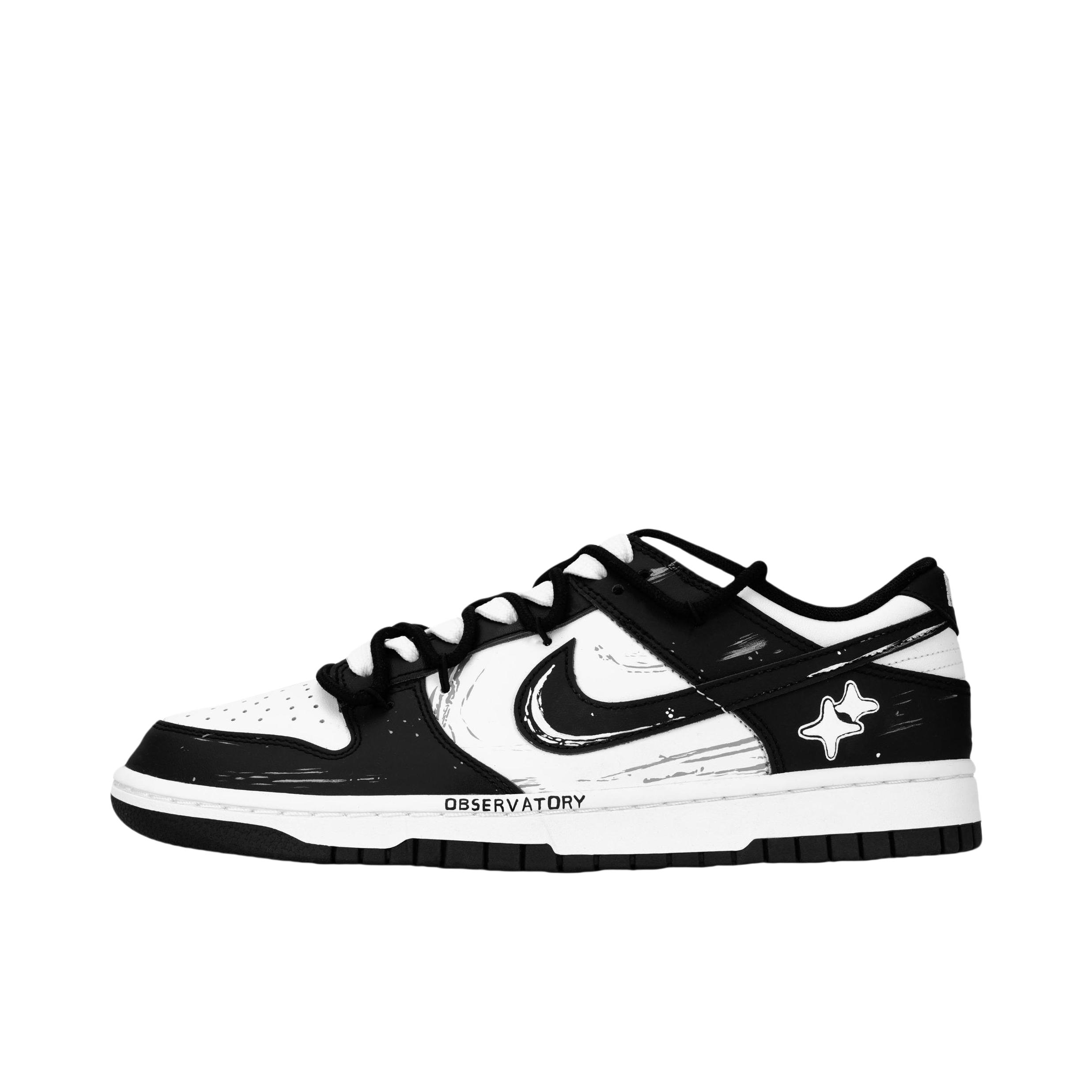 推荐商品：【定制球鞋】 Nike Dunk 板鞋 平跟系带防滑耐磨做旧高街简约百搭潮流复古美式 风驰电掣