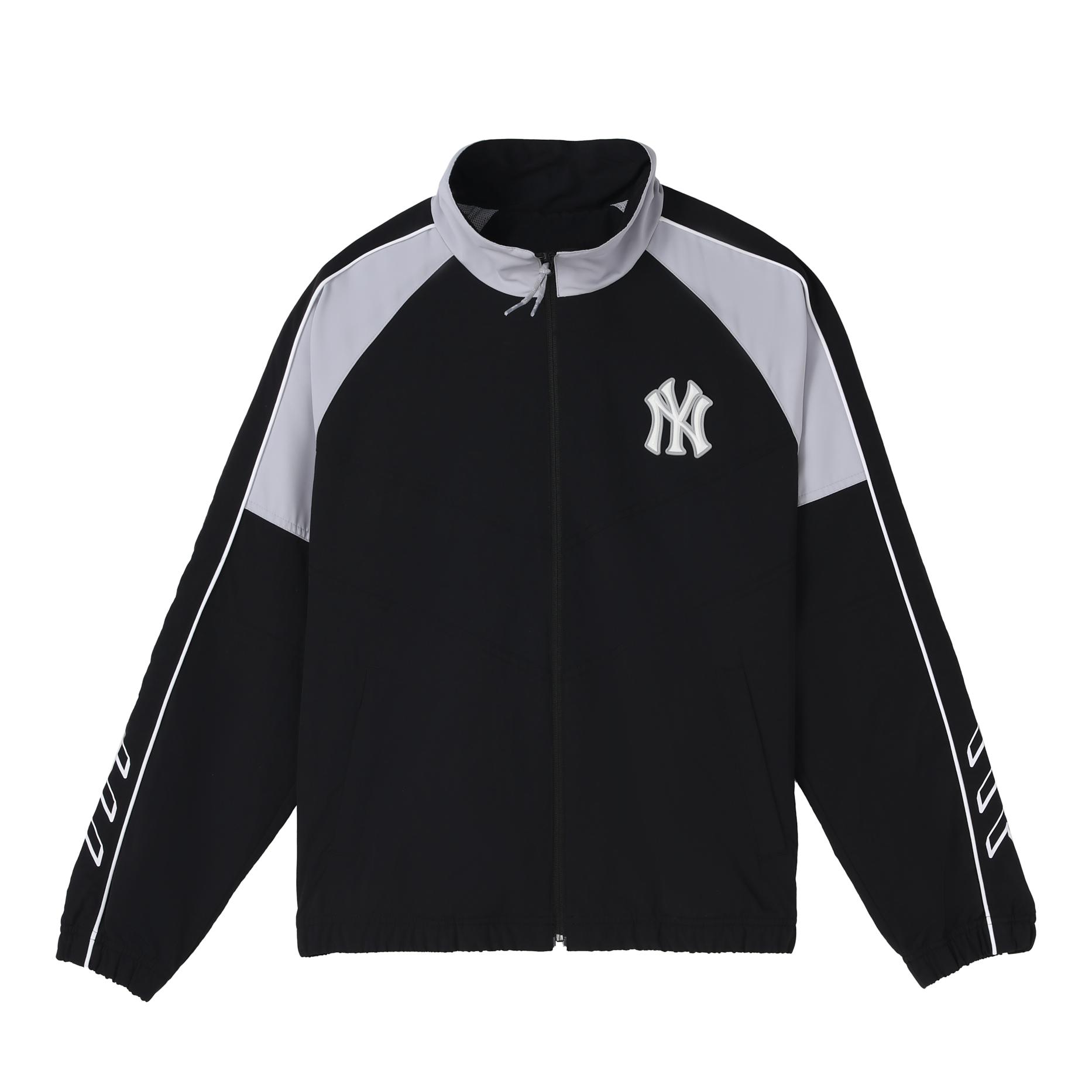 MLB 纽约洋基队撞色箭头串标系列立领防风外套夹克 男女同款 31JPU4111