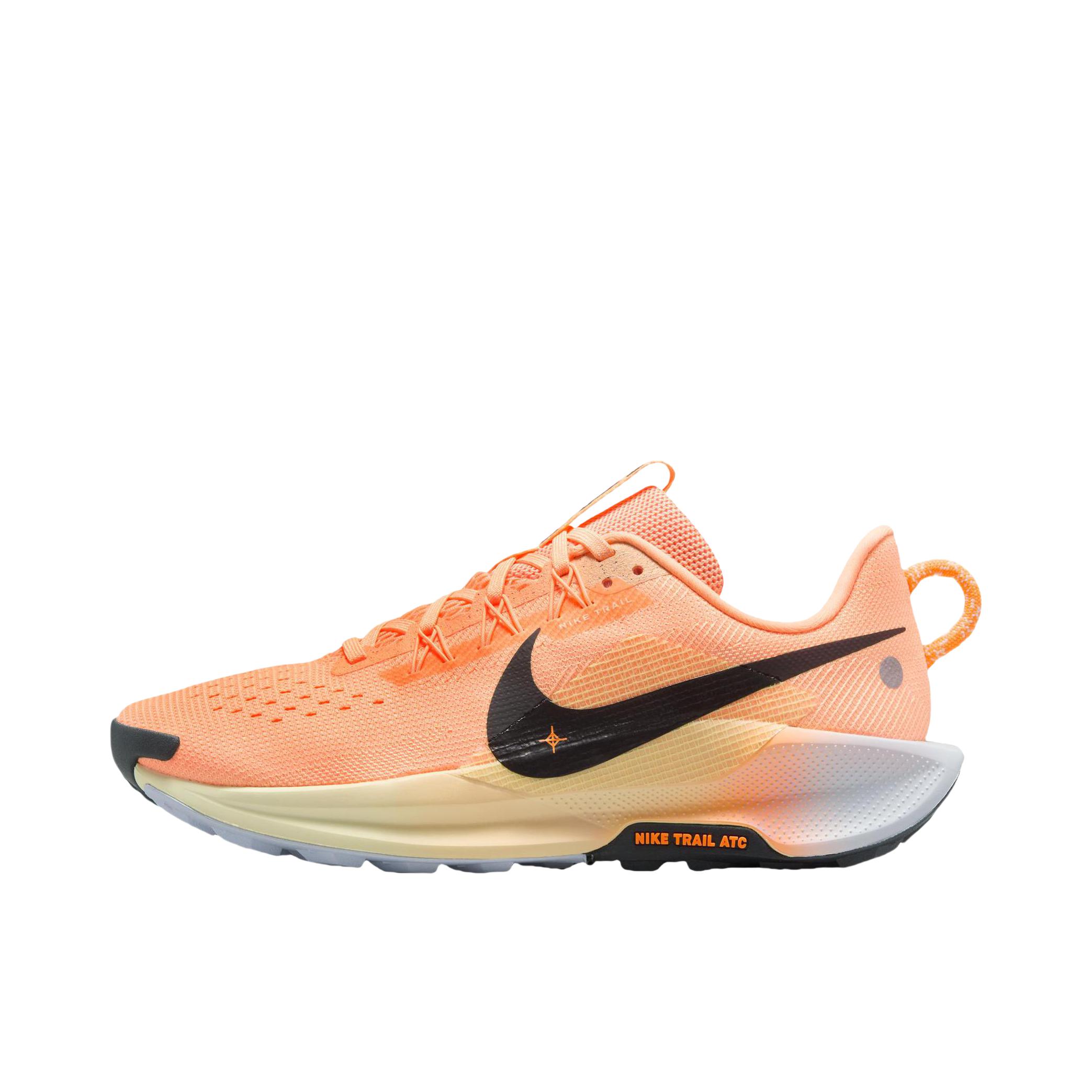 推荐商品：Nike Pegasus Trail 5 跑鞋 越野耐磨防水缓震训练回弹贴合耐用 橙色/黑色 