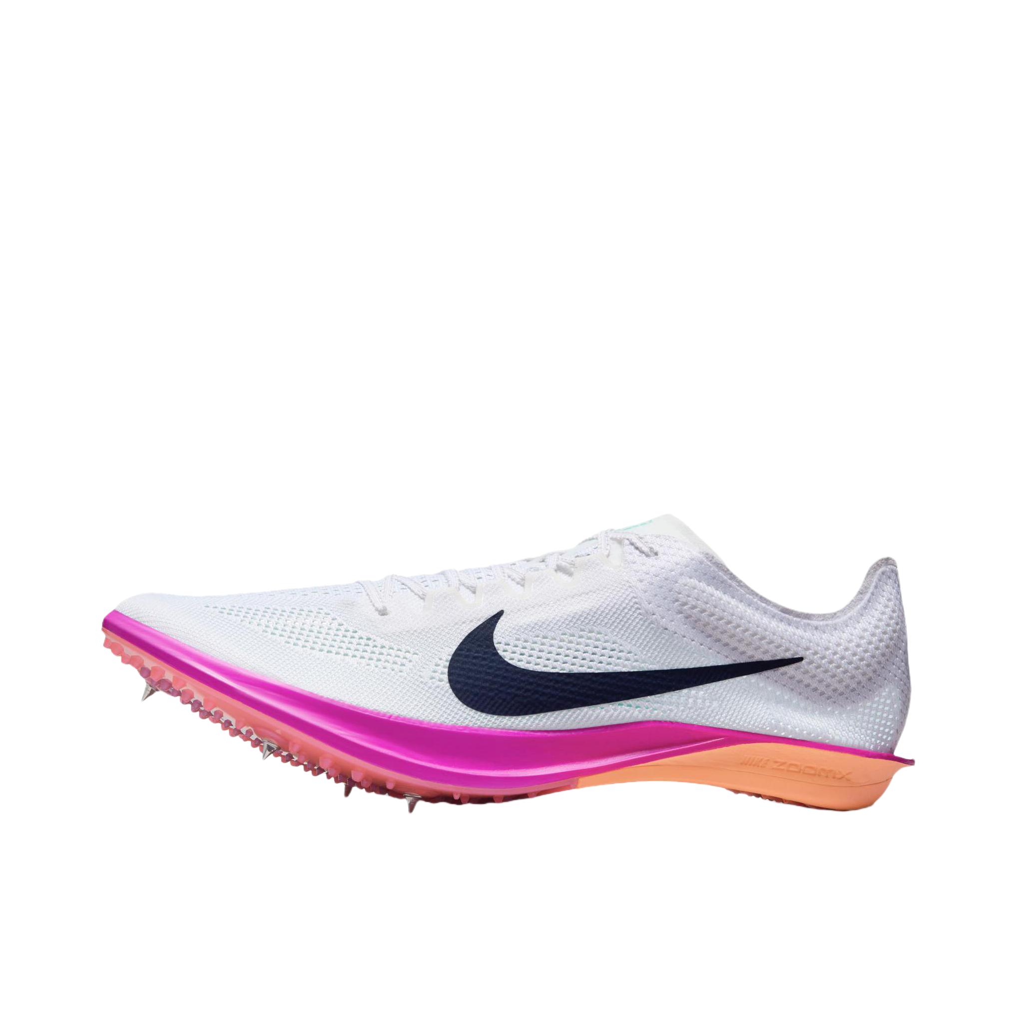 推荐商品：Nike Dragonfly 2 Proto 蜻蜓 跑鞋 田径比赛防滑耐磨透气体考系带支撑训练中长跑碳板钉鞋轻便竞速贴合 白色/紫色/黑色