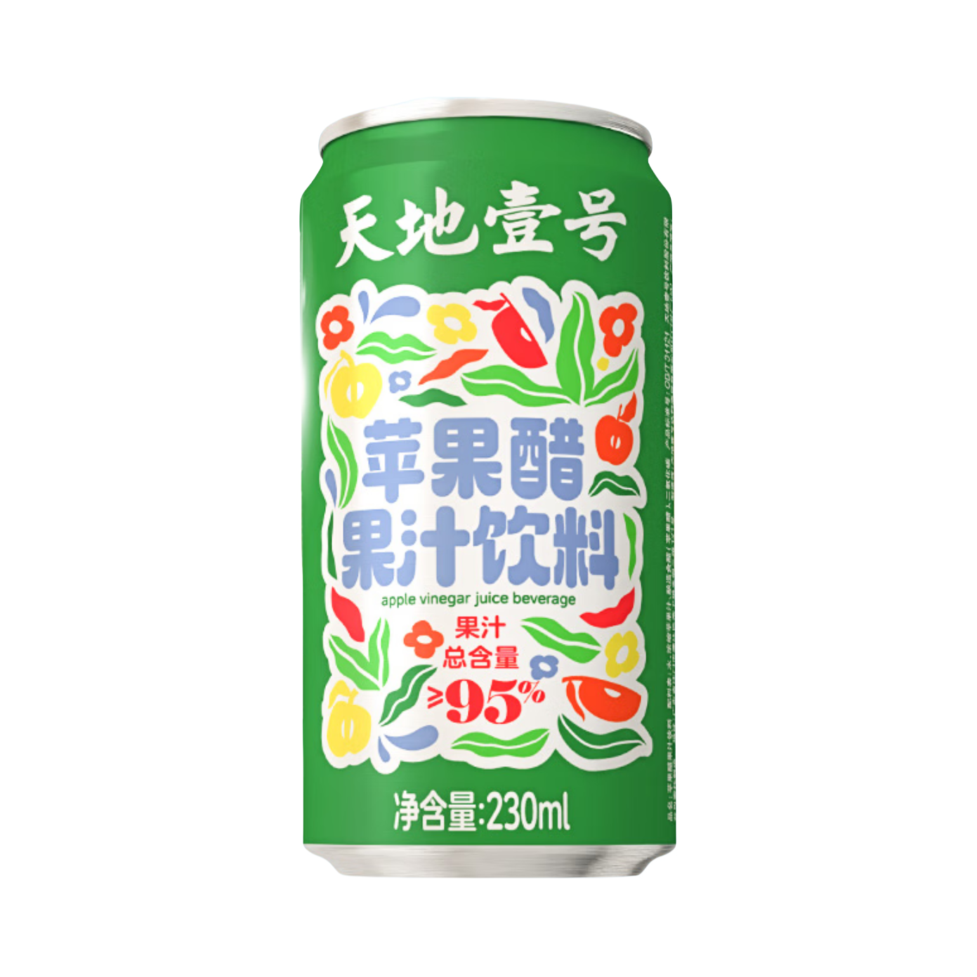推荐商品：天地壹号 230ml 苹果醋果汁饮料 罐装