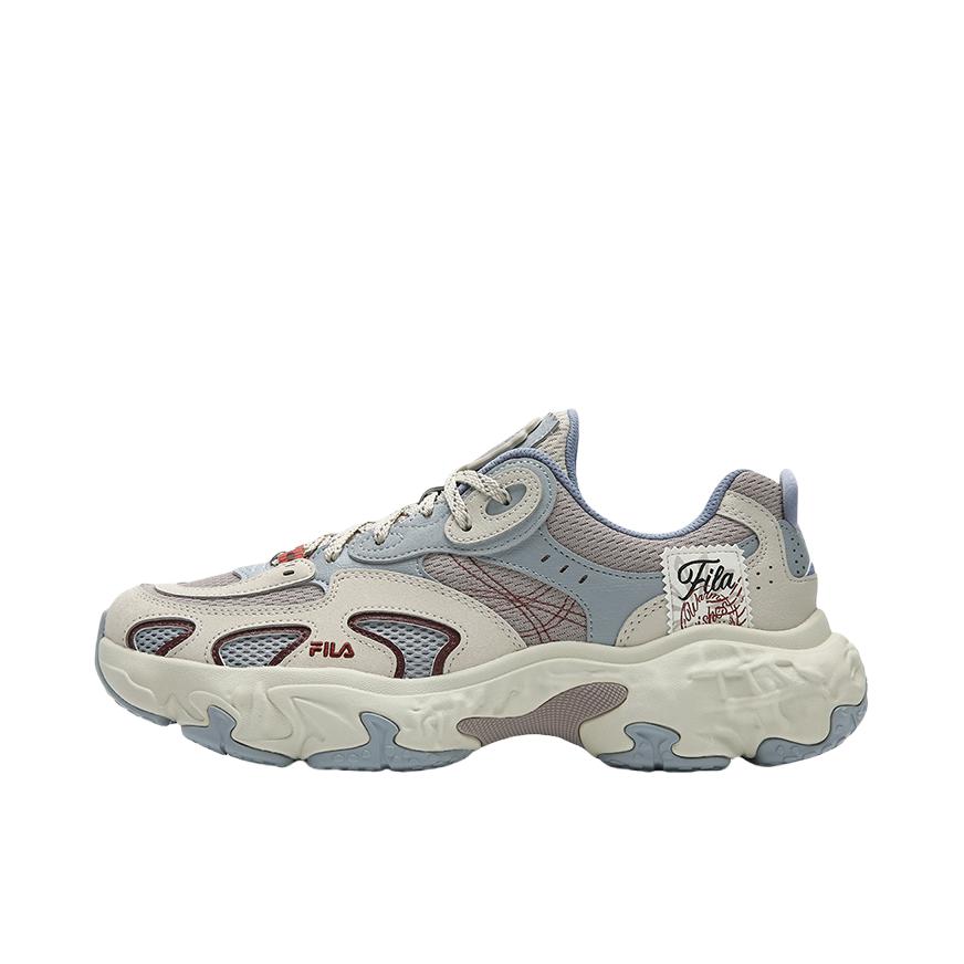 推荐商品：【易烊千玺同款】 FILA/斐乐 TORNADO 飓风鞋 老爹鞋 防滑舒适透气百搭 牡蛎灰棕色/羊皮棕色