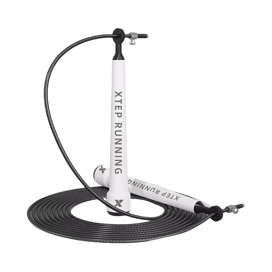 推荐商品：Xtep/特步 不打结 顺滑 双摇 竞速 燃脂 专业 比赛 跳绳 3M