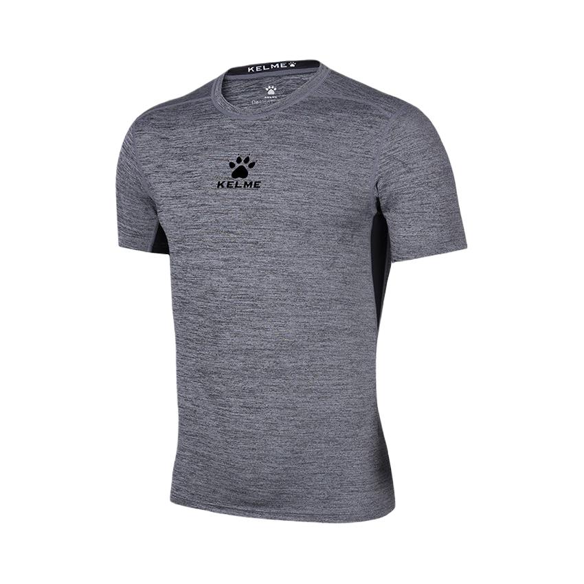 KELME 足球跑步训练篮球压缩健身衣高弹速干透气加绒短袖打底紧身衣 K15Z731
