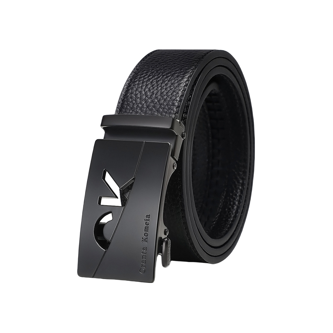 推荐商品：Cranta Komeia 内穿自动扣头层牛皮皮带 KF8318