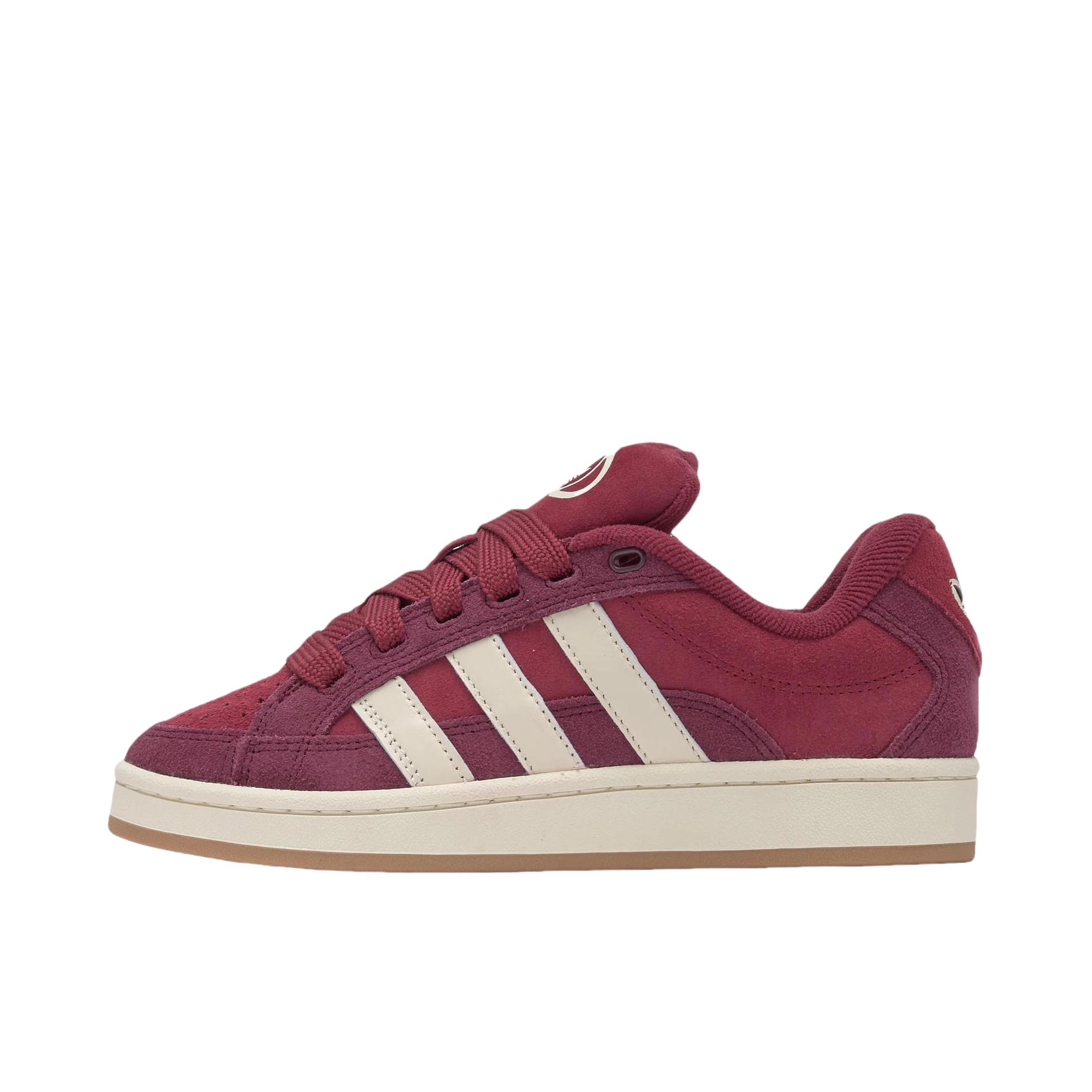 推荐商品：adidas Campus 00s Beta 板鞋 防滑耐磨低帮系带舒适百搭潮流贴合 酒红色