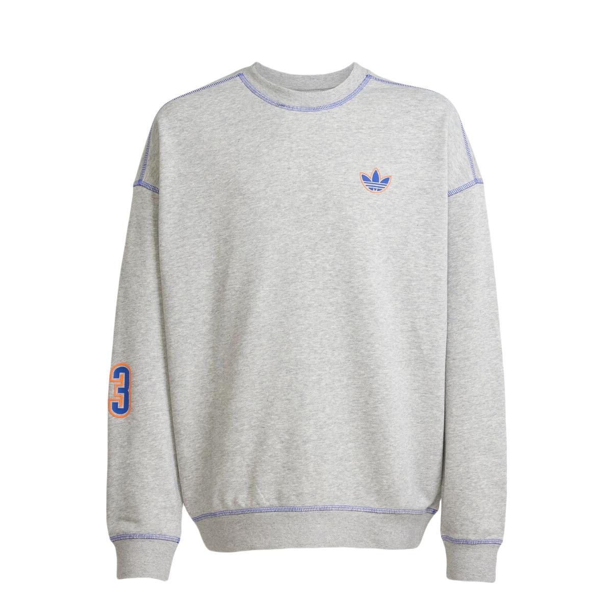 推荐商品：adidas Originals/三叶草童装 印花套头圆领长袖卫衣 大童 JX5268 JX5269 中麻灰