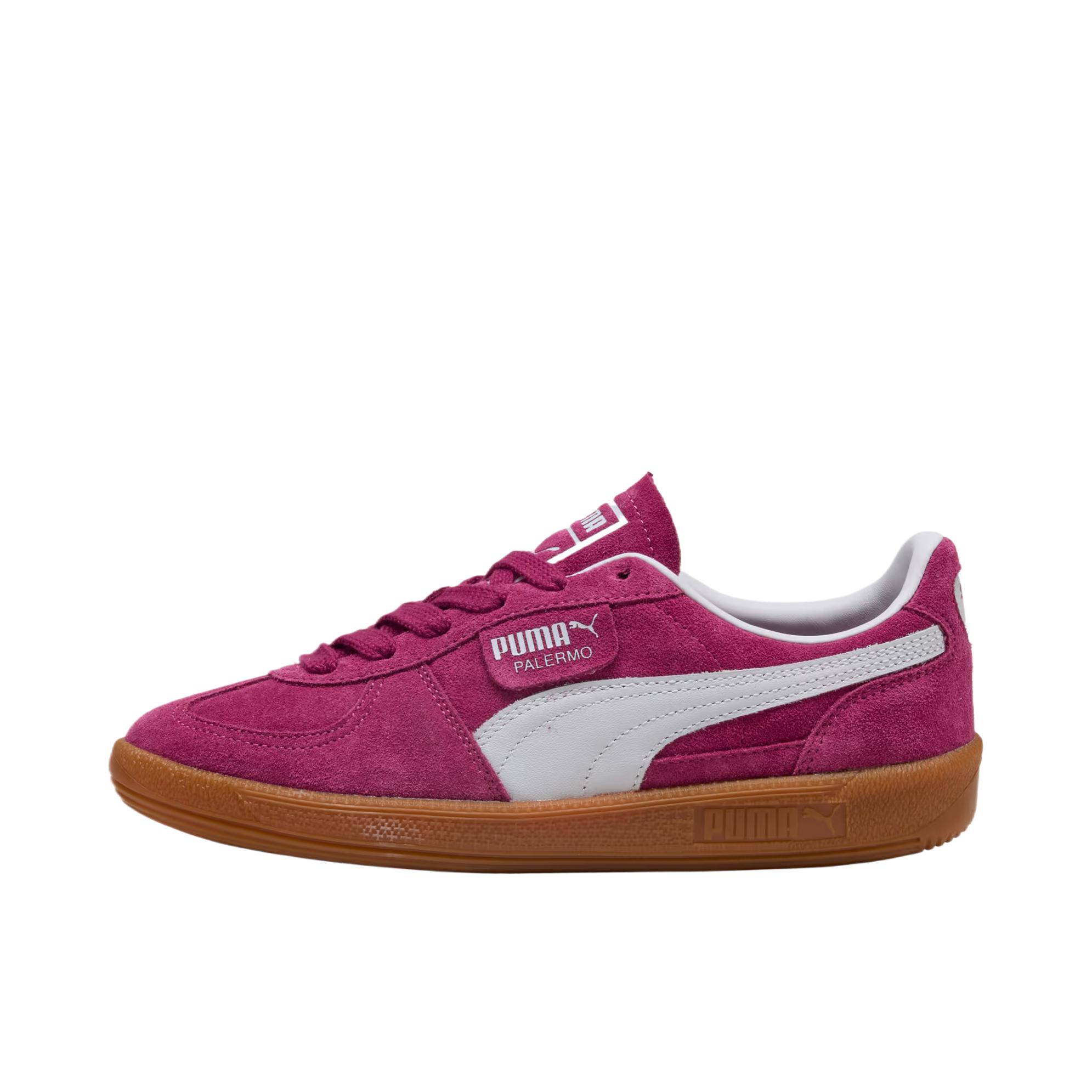 推荐商品：【朴彩英同款】 Puma/彪马 Palermo Og T头鞋 德训鞋 运动休闲鞋 时尚潮流拼接舒适百搭薄底复古 女款/玫红色