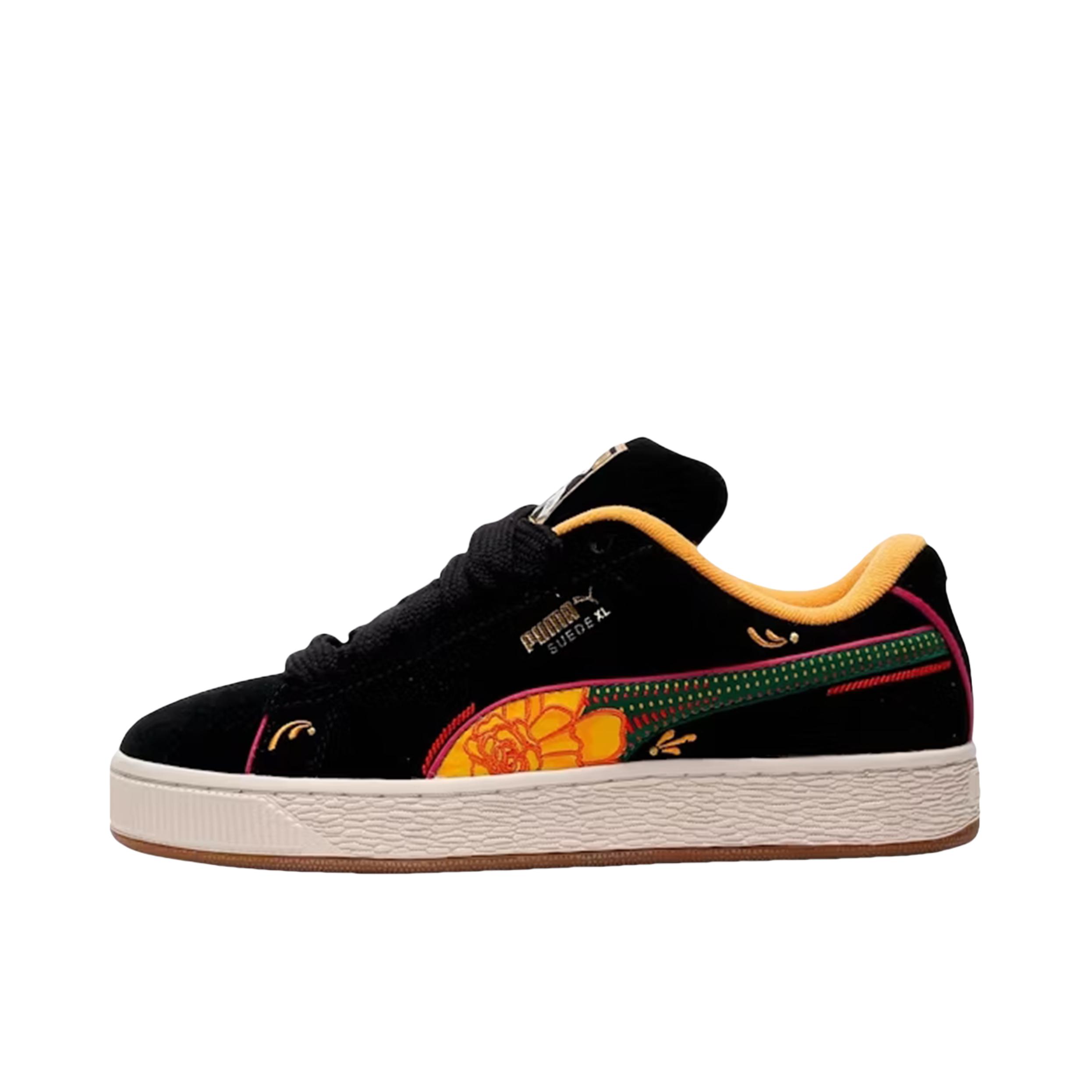 推荐商品：Puma/彪马 Suede XL 面包鞋 板鞋 薄底舒适百搭轻便耐磨复古 黑色/黄色