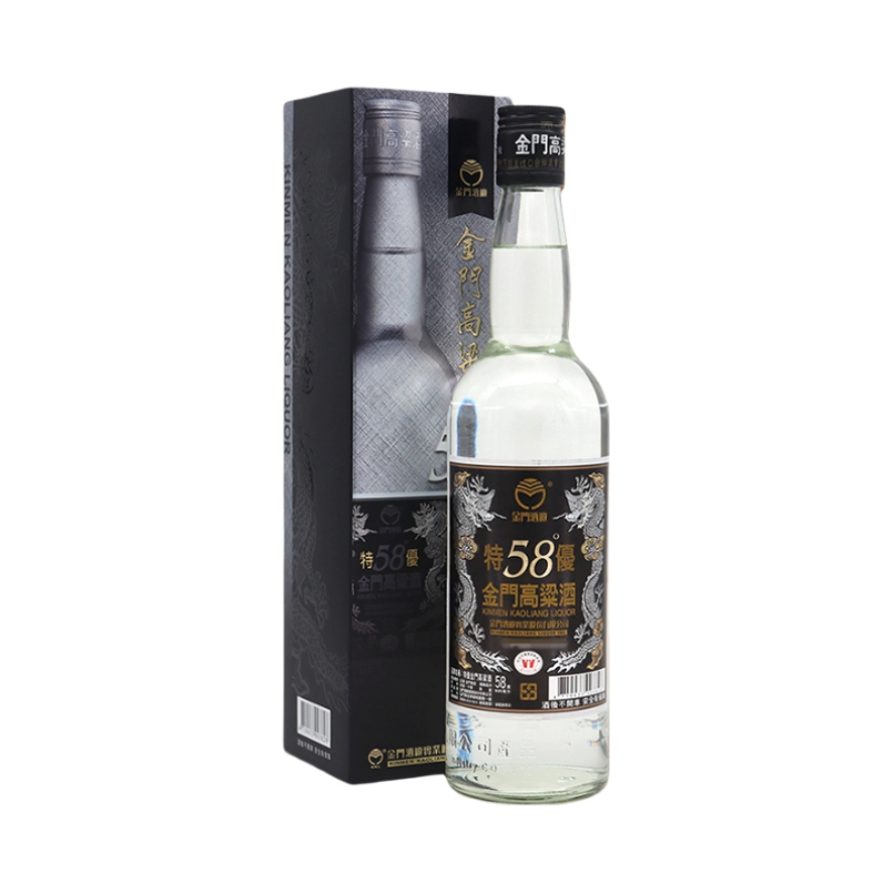 推荐商品：金门高粱酒 特优黑金龙 600ml 58度 白酒 盒装