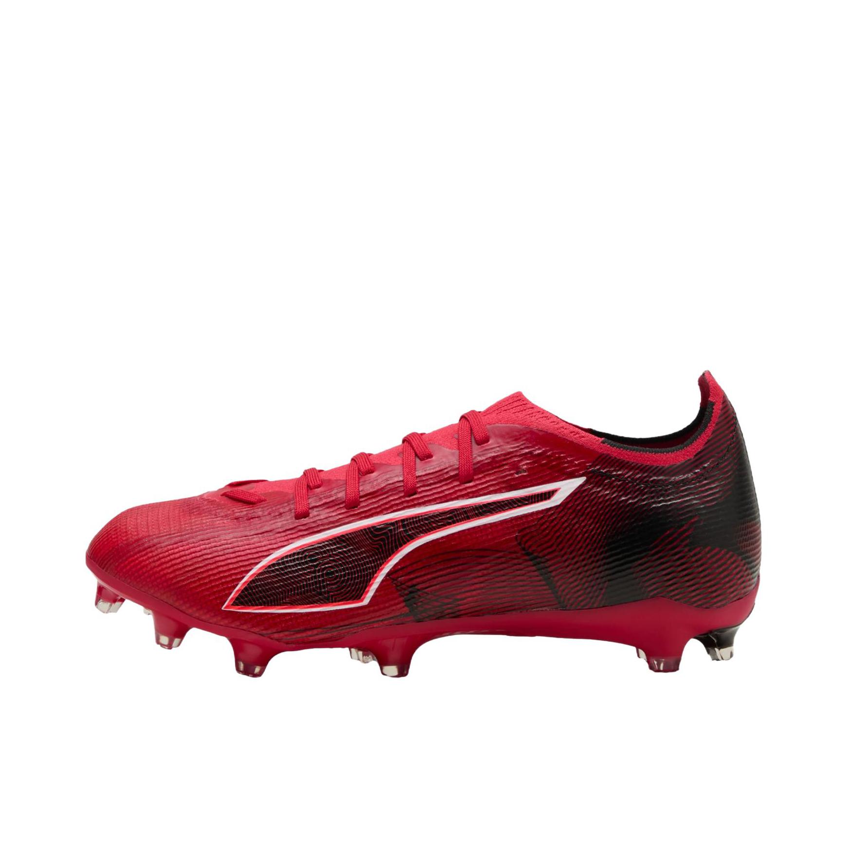 推荐商品：Puma/彪马 Ultra 6 Ultimate FG 足球鞋 胶质长钉柔软耐磨包裹性 红色/黑色