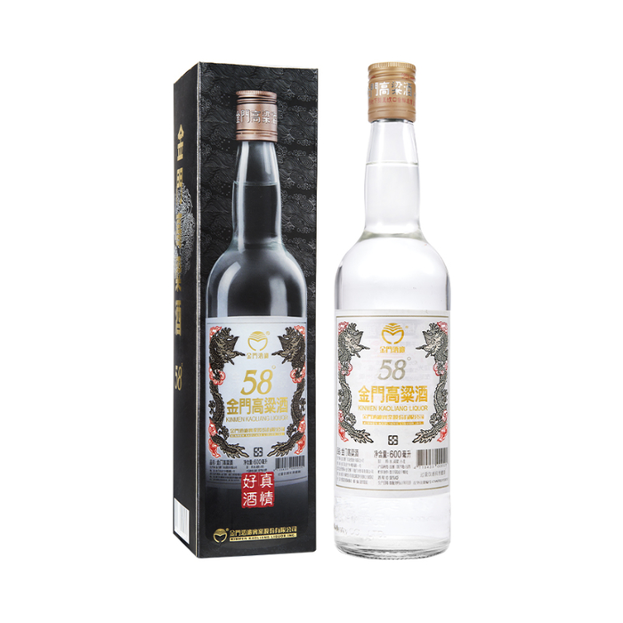 推荐商品:金门高粱酒 双龙系列 白金龙 600ml 58度 白酒 盒装 宴请