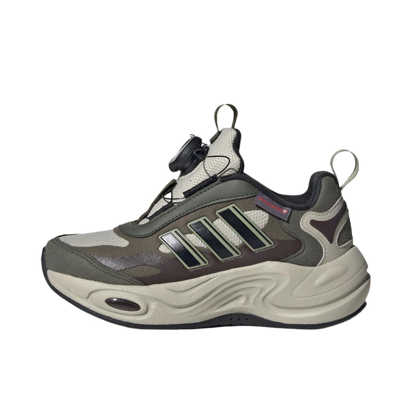 推荐商品：adidas CLIMAWARM 跑鞋 缓震回弹舒适保暖防滑耐磨时尚贴合 大童/淡芝麻灰褐/黑色/岩层橄榄绿