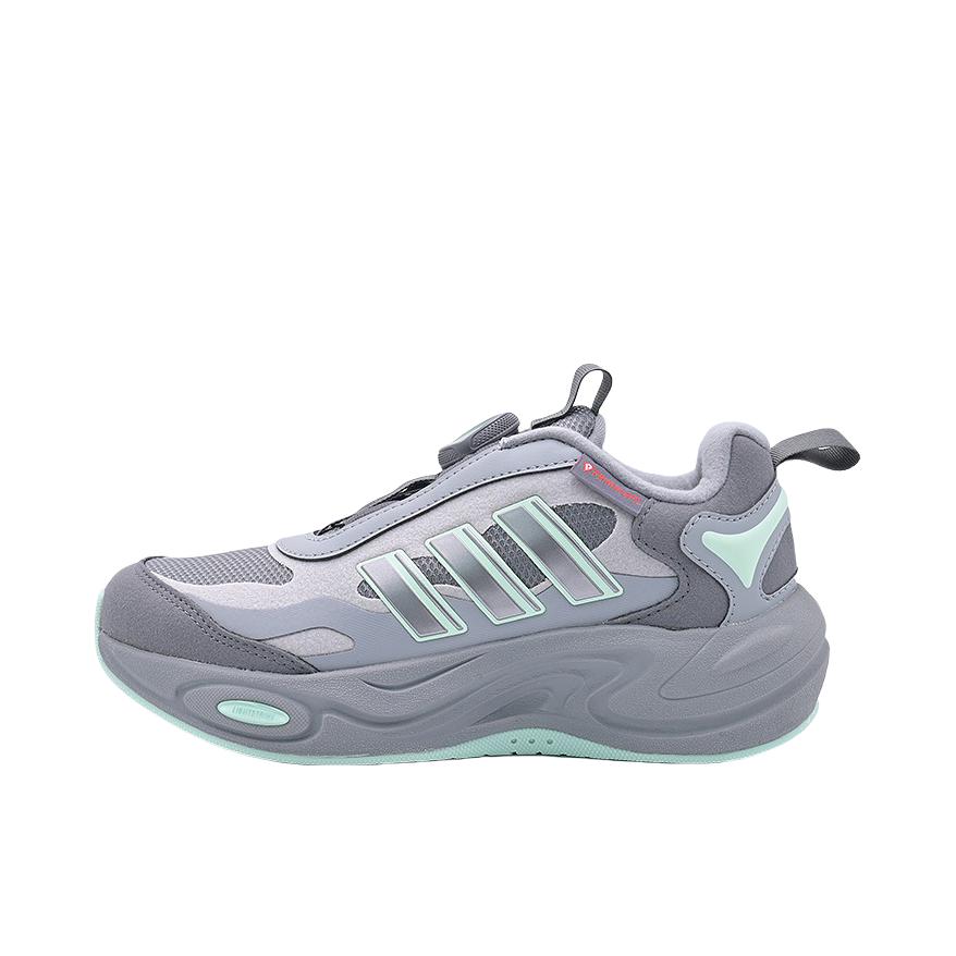 推荐商品：adidas CLIMAWARM 跑鞋 缓震回弹舒适保暖防滑耐磨时尚贴合 大童/灰色