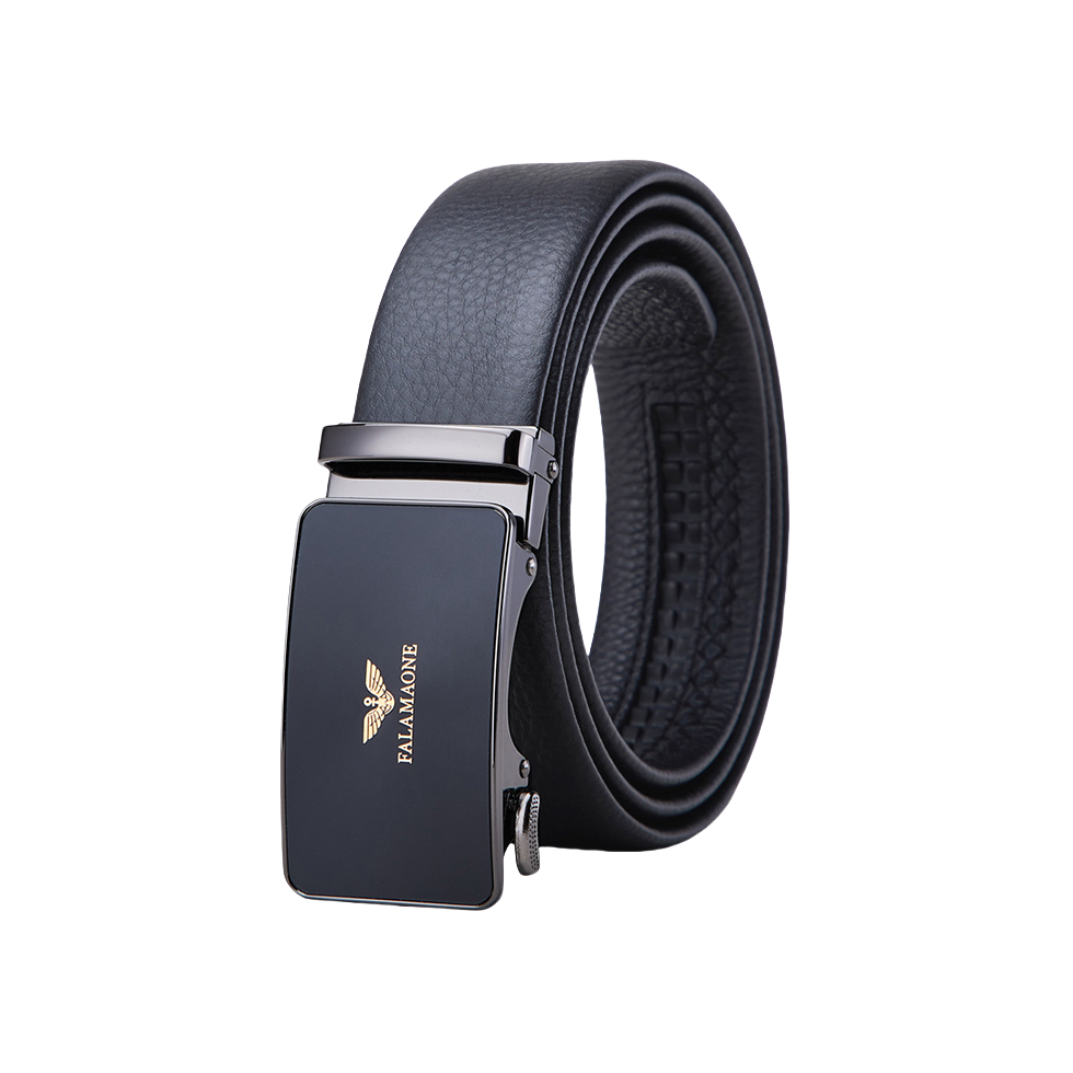 推荐商品：法莱阿玛尼 自动扣休闲头层牛皮皮带 PD830Q