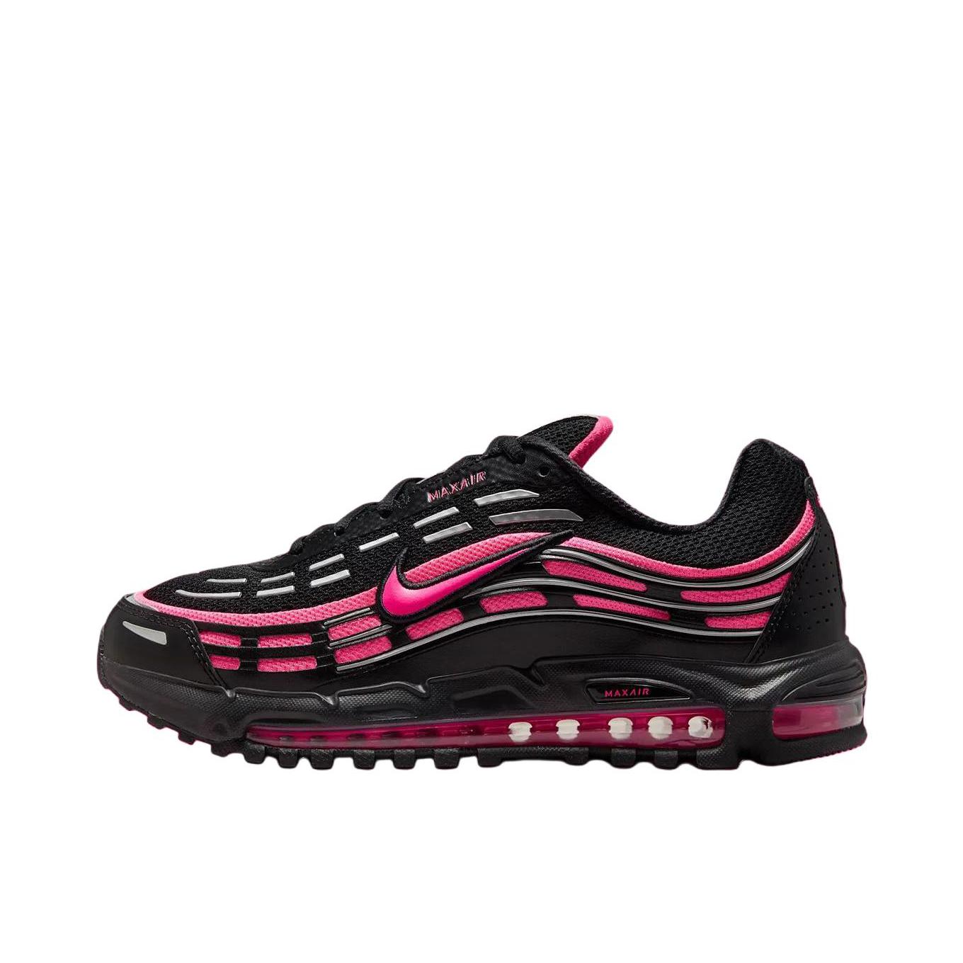 推荐商品：Nike AIR MAX TL 2.5 跑鞋 减震圆头百搭合成革回弹舒适耐磨 黑色/粉色