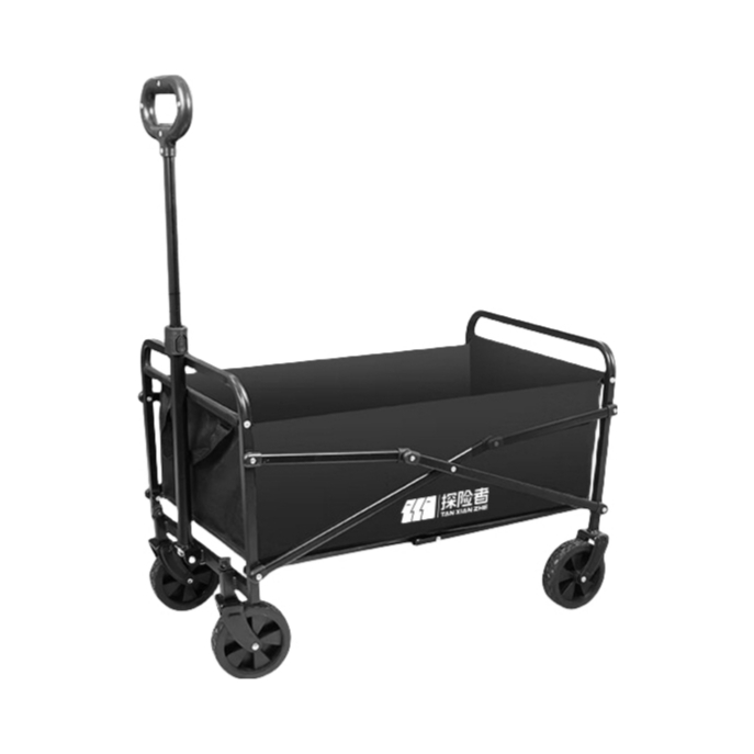 推荐商品：探险者 轻巧款 折叠 可躺 后开 摆摊 万向轮 手拉 户外营地车 TXZ-1013