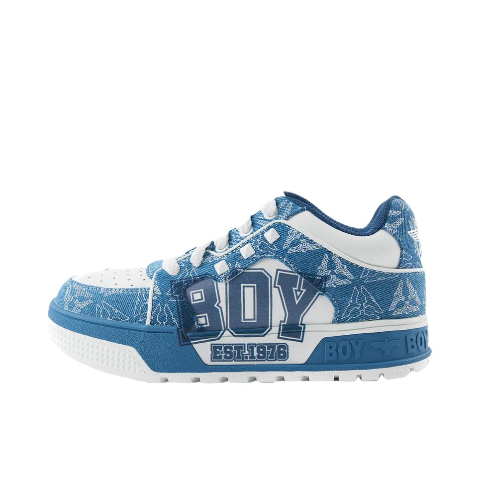 推荐商品：Boy London 板鞋 合成革休闲百搭耐磨 藏青色/蓝色/白色
