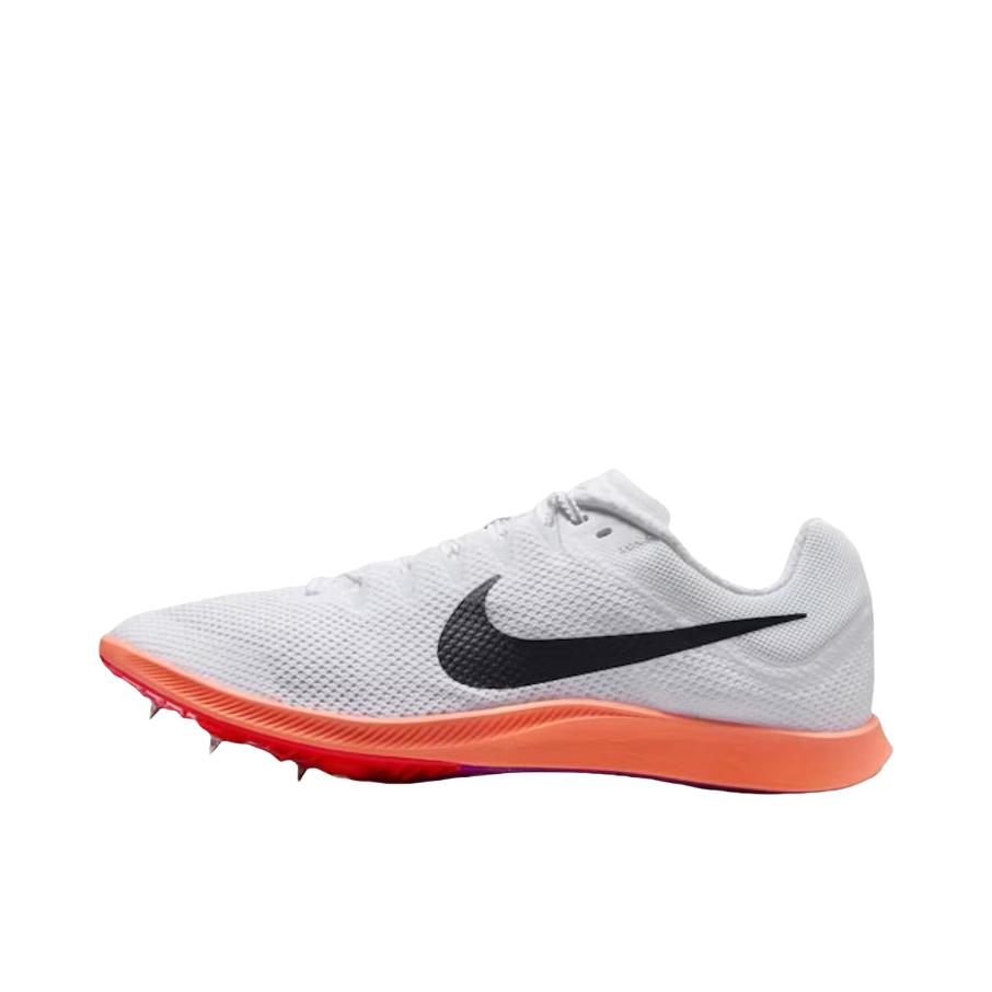 推荐商品：Nike Zoom Rival Multi M10 钉鞋 跑鞋 田径比赛短跑训练舒适减震防滑耐磨网眼透气 白色/橙色
