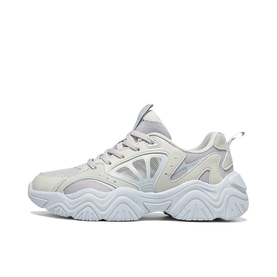 推荐商品：361度 网面 透气 轻便 厚底 增高 缓震 老爹鞋 582526765 女款/薄雾灰/玻璃蓝