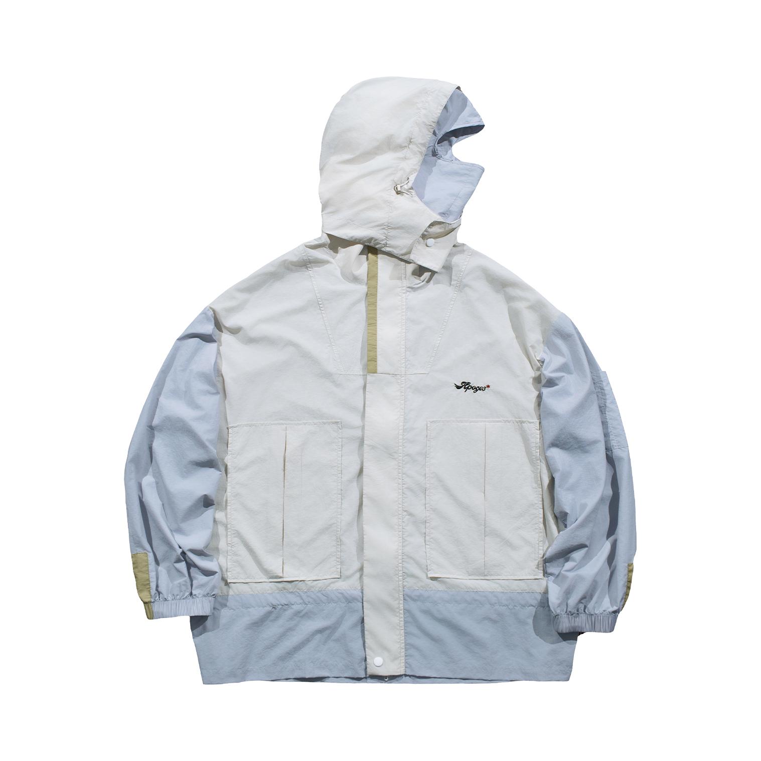 推荐商品：APOGE3 透气全包裹薄款连帽长袖防晒衣 APO25003 蓝