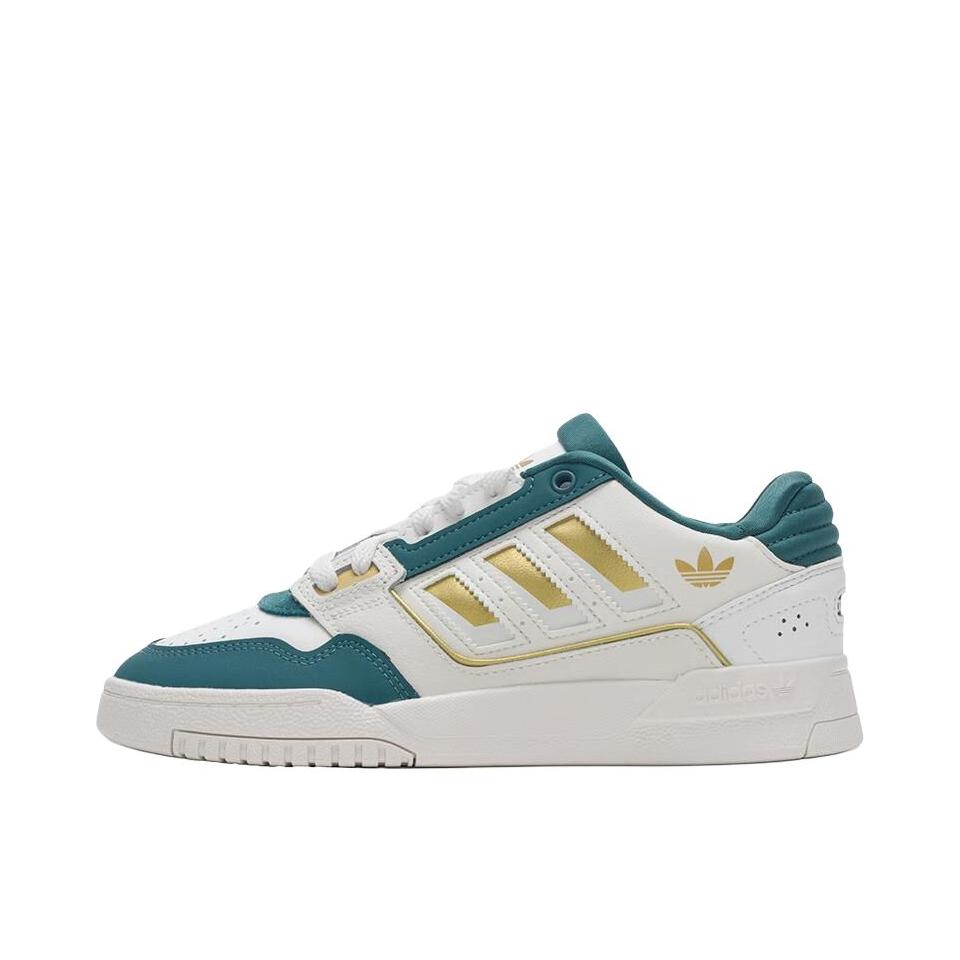 推荐商品：adidas Originals Drop Step 2.0 板鞋 舒适百搭防滑贴合耐磨篮球风流光风 乳白色/绿色 
