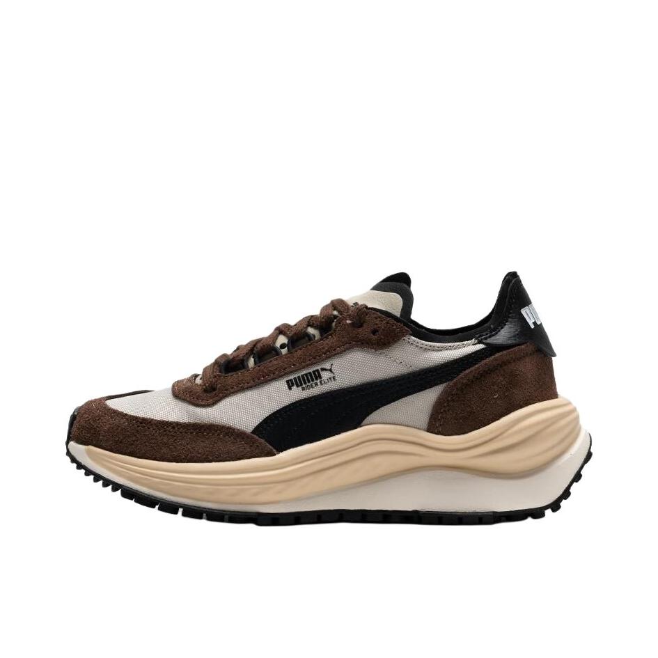 推荐商品：Puma/彪马 RIDER ELITE 老爹鞋 厚底减震轻便耐磨复古 棕色/黑色