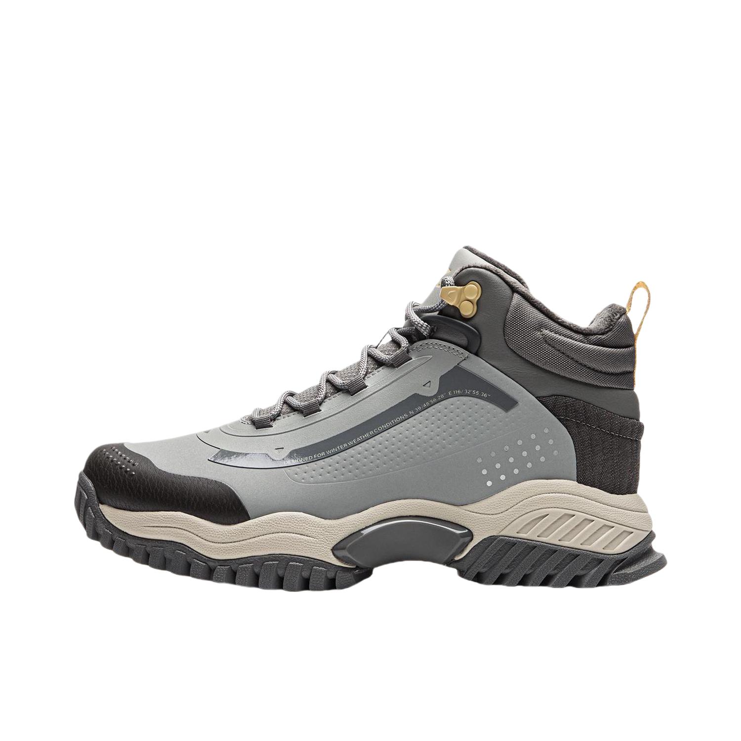 推荐商品：李宁 霸虎Lite 防滑耐磨 保暖加厚 舒适回弹 时尚潮流 运动鞋 AGLS103/AGLS104 加绒/月表灰