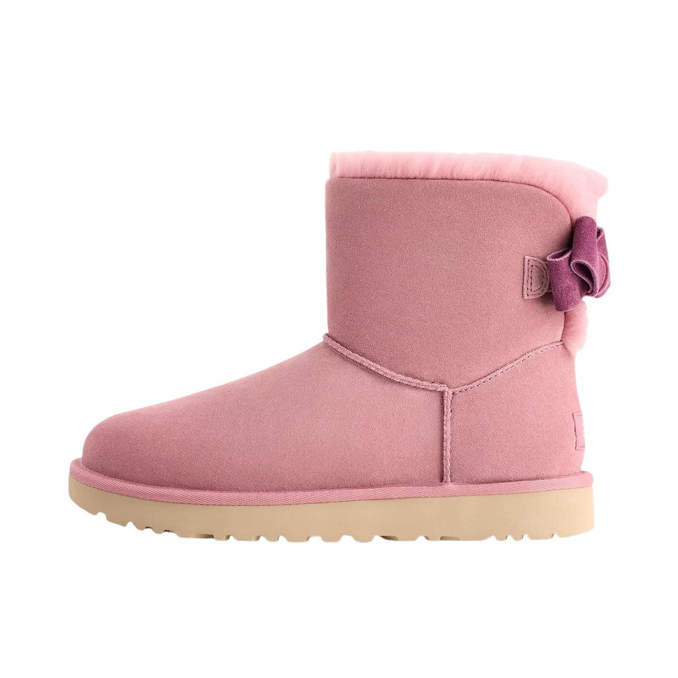 推荐商品：UGG Suede Mini Bow Boot 圆头 雪地靴 女款/黎明粉