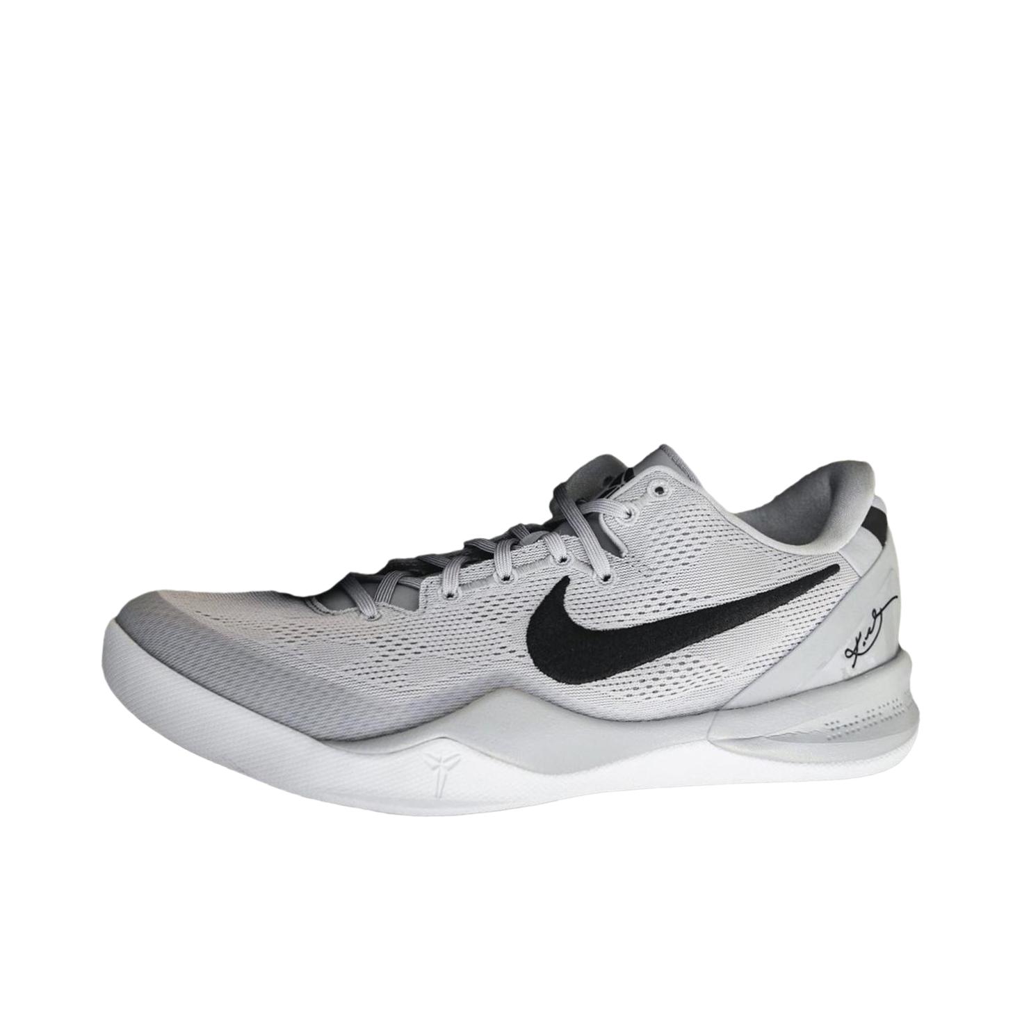 推荐商品：Nike Kobe 8 篮球鞋 抗扭实战训练防滑耐磨舒适百搭低帮 灰色/黑色