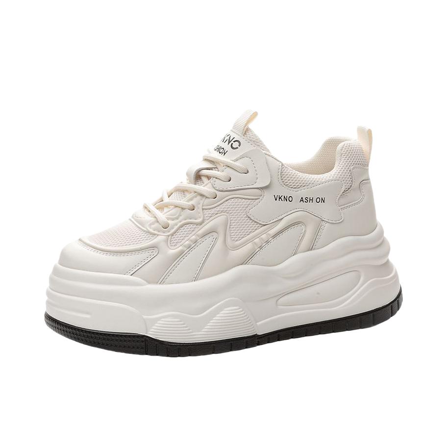 推荐商品：NRDROFFICIAL 板鞋 小个子厚底内增高休闲 YX-24015 女款/白色