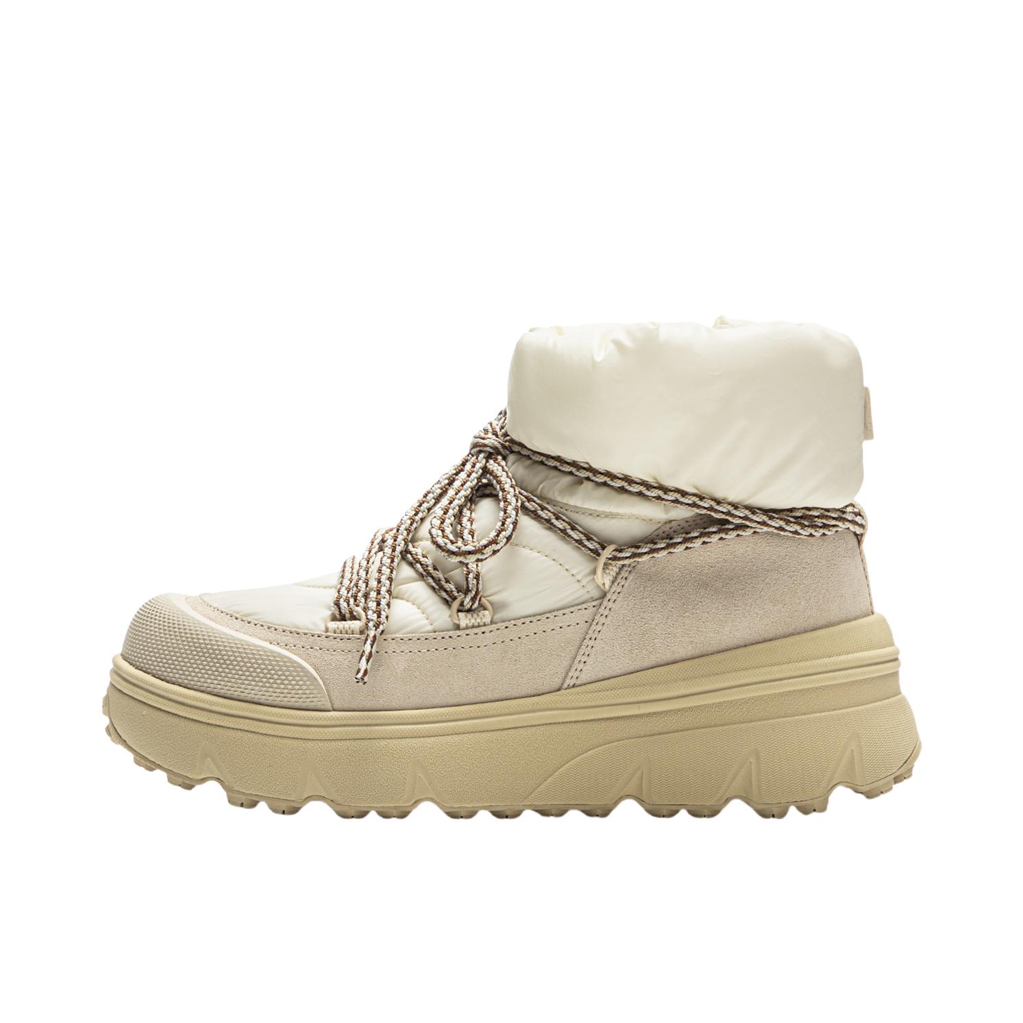 推荐商品：李宁 蜜糖BOOT 运动休闲鞋 轻质回弹高帮橡胶 女款/岩白灰/牡蛎灰
