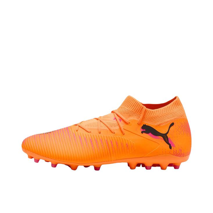 推荐商品：Puma/彪马 FUTURE 8 MATCH MG 足球鞋 胶质短钉人造草地耐磨舒适 火红色/黑色/粉色