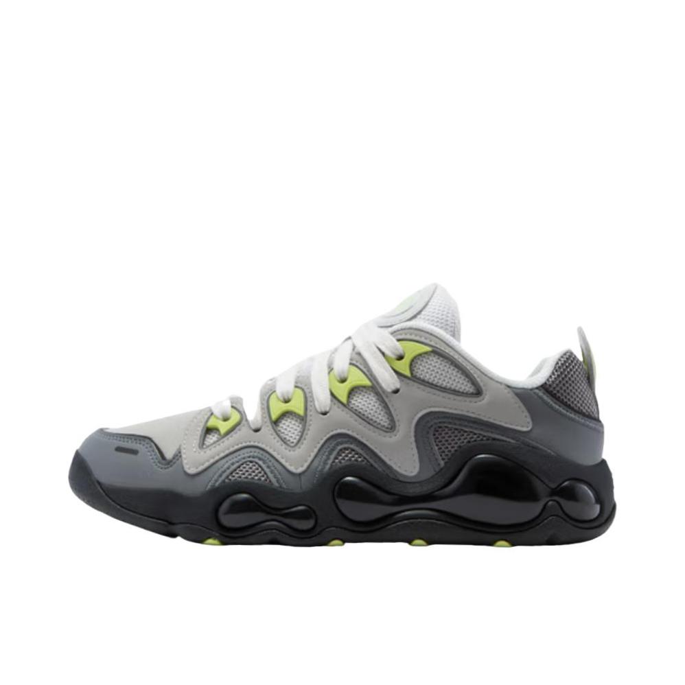 推荐商品：FILA/斐乐  Vertical  织物 合成革 防滑 融裂 加绒  老爹鞋 藕灰色/野生莱姆绿