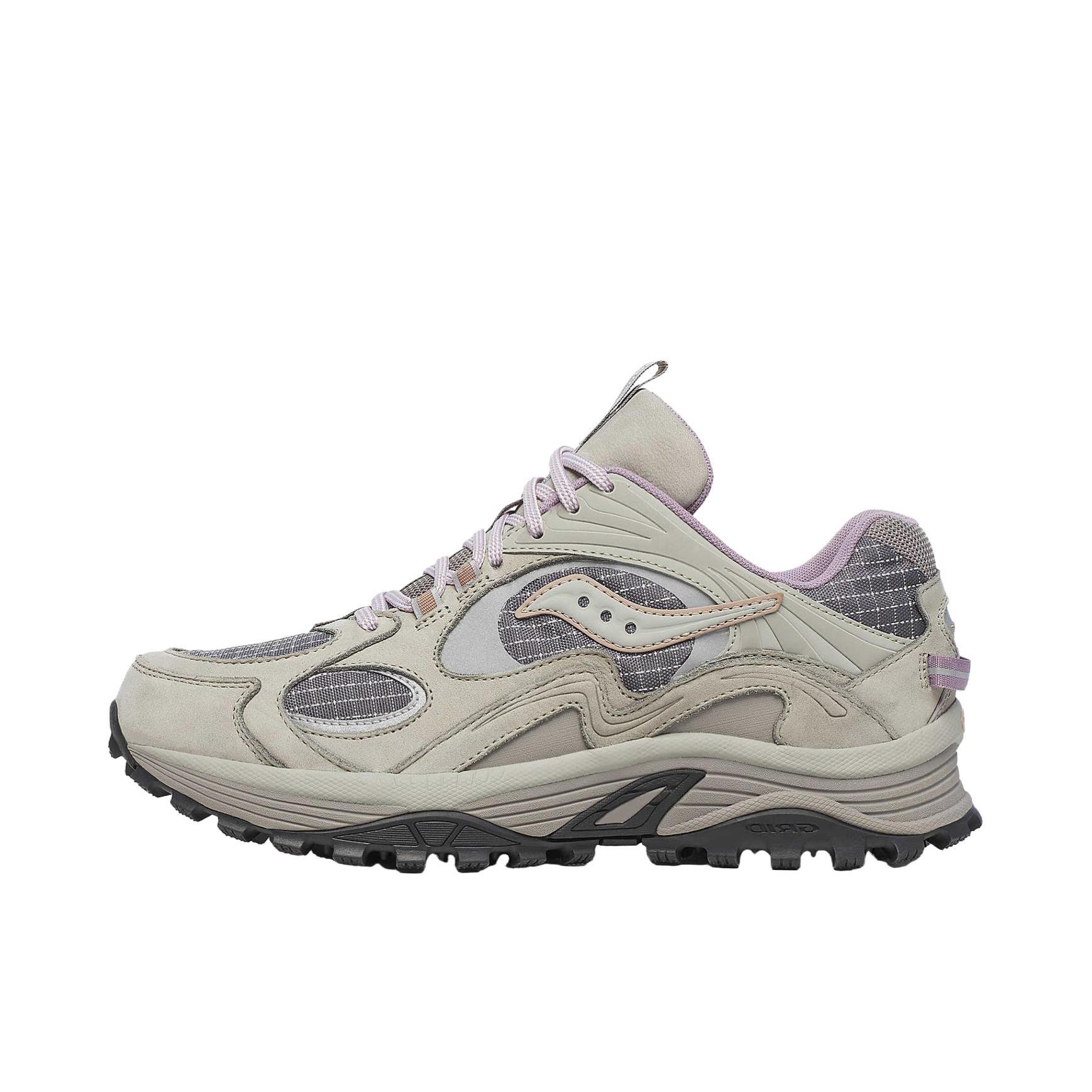 推荐商品：Saucony/索康尼 Grid Aura X 百搭 防滑 耐磨 低帮 网布 支撑 跑鞋 灰色/黑色