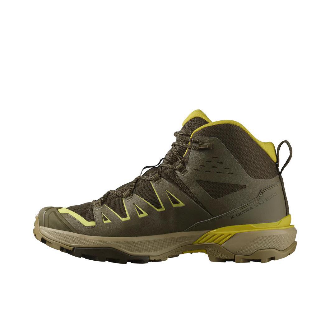 推荐商品：Salomon/萨洛蒙 X Ultra 360 Edge 缓震耐磨 防水 圆头 稳定支撑 登山 户外鞋 徒步鞋 鹪鹩棕/黄色