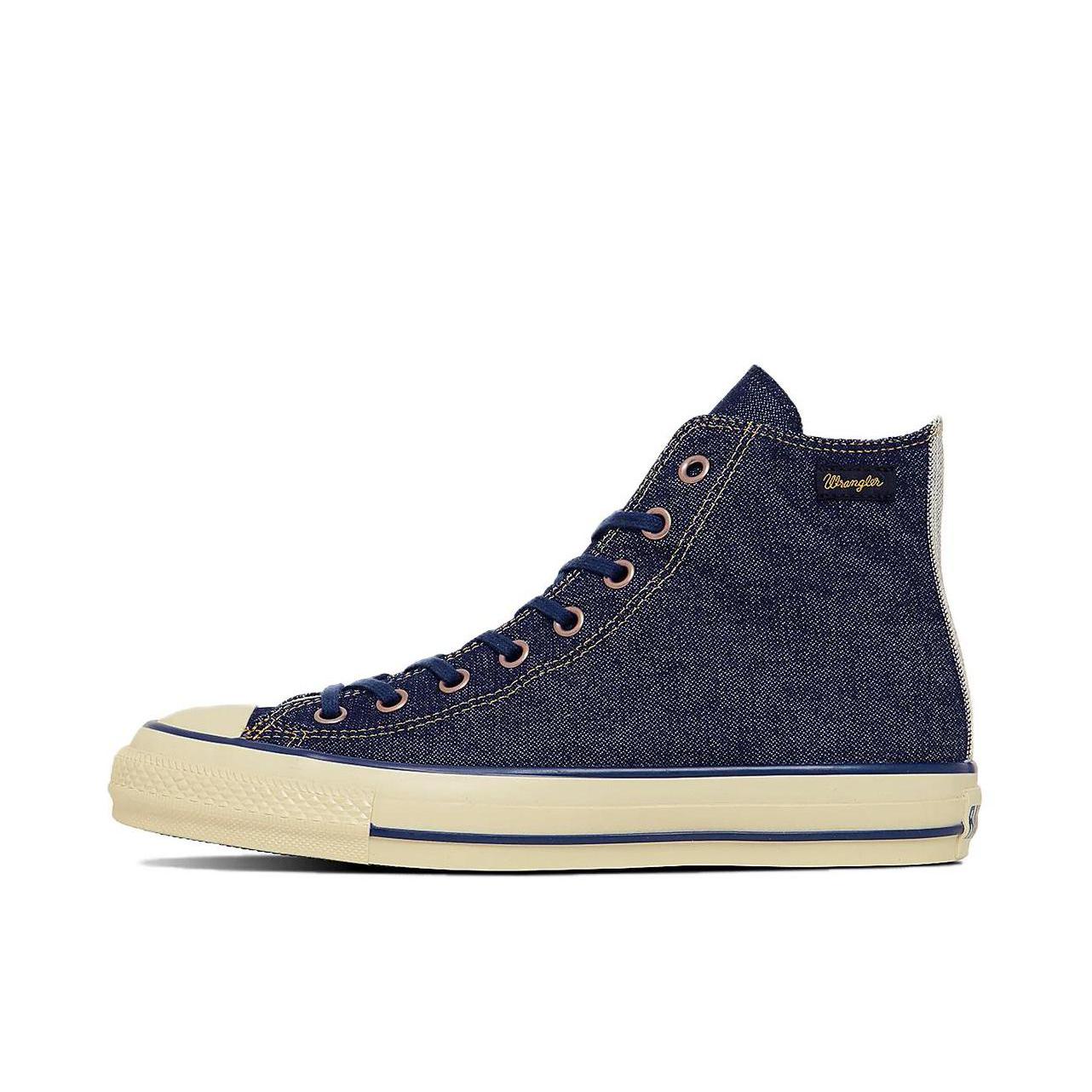 推荐商品：Converse/匡威 1970s 帆布鞋 圆头防滑经典复古轻便时尚拼接百搭 WRANGLER联名/深蓝色/浅米色