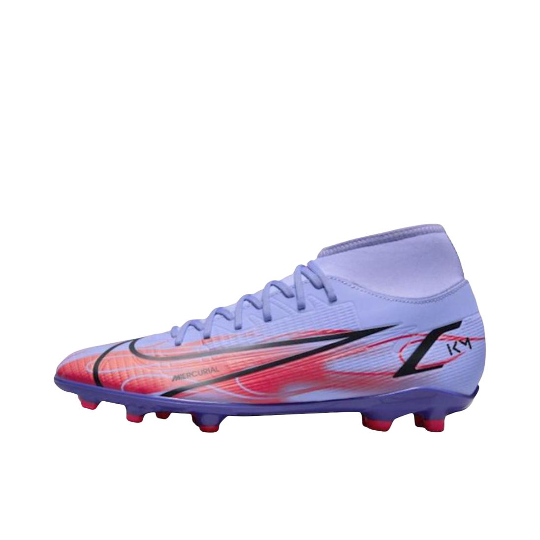 推荐商品：Nike Mercurial Superfly 8 Academy FG/MG 中端 胶质混钉 人造草地天然草地 防滑耐磨透气轻便 足球鞋 深紫色 