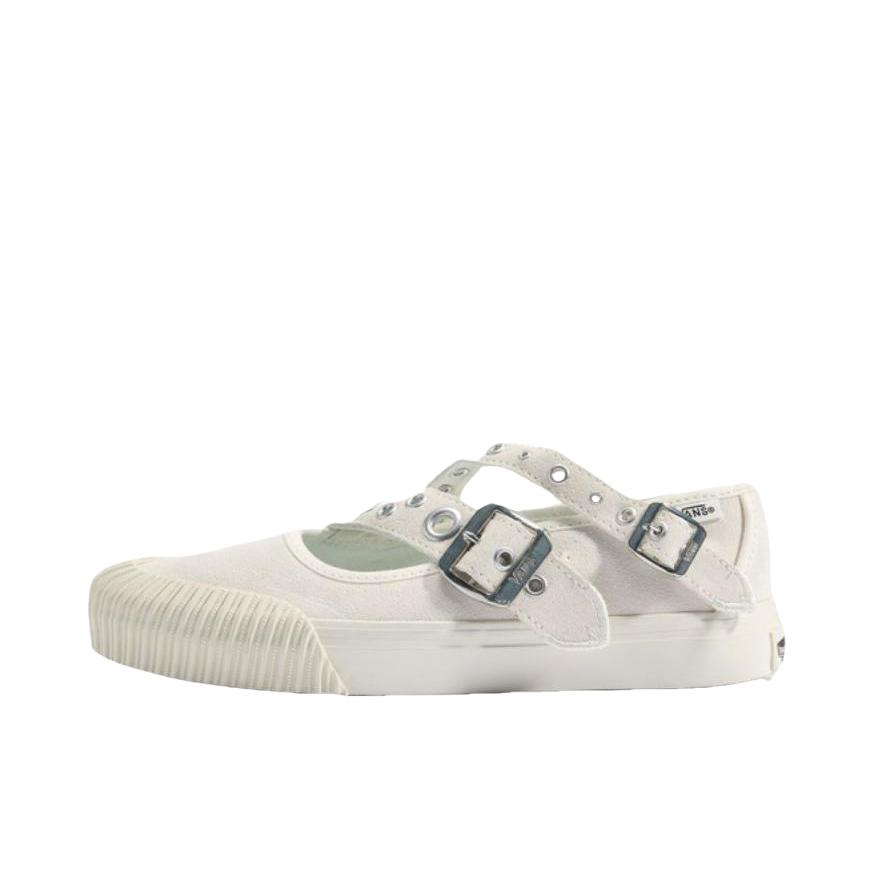 推荐商品：Vans/范斯 Mary Jane Straps 单鞋 织物休闲百搭平跟玛丽珍复古 白色