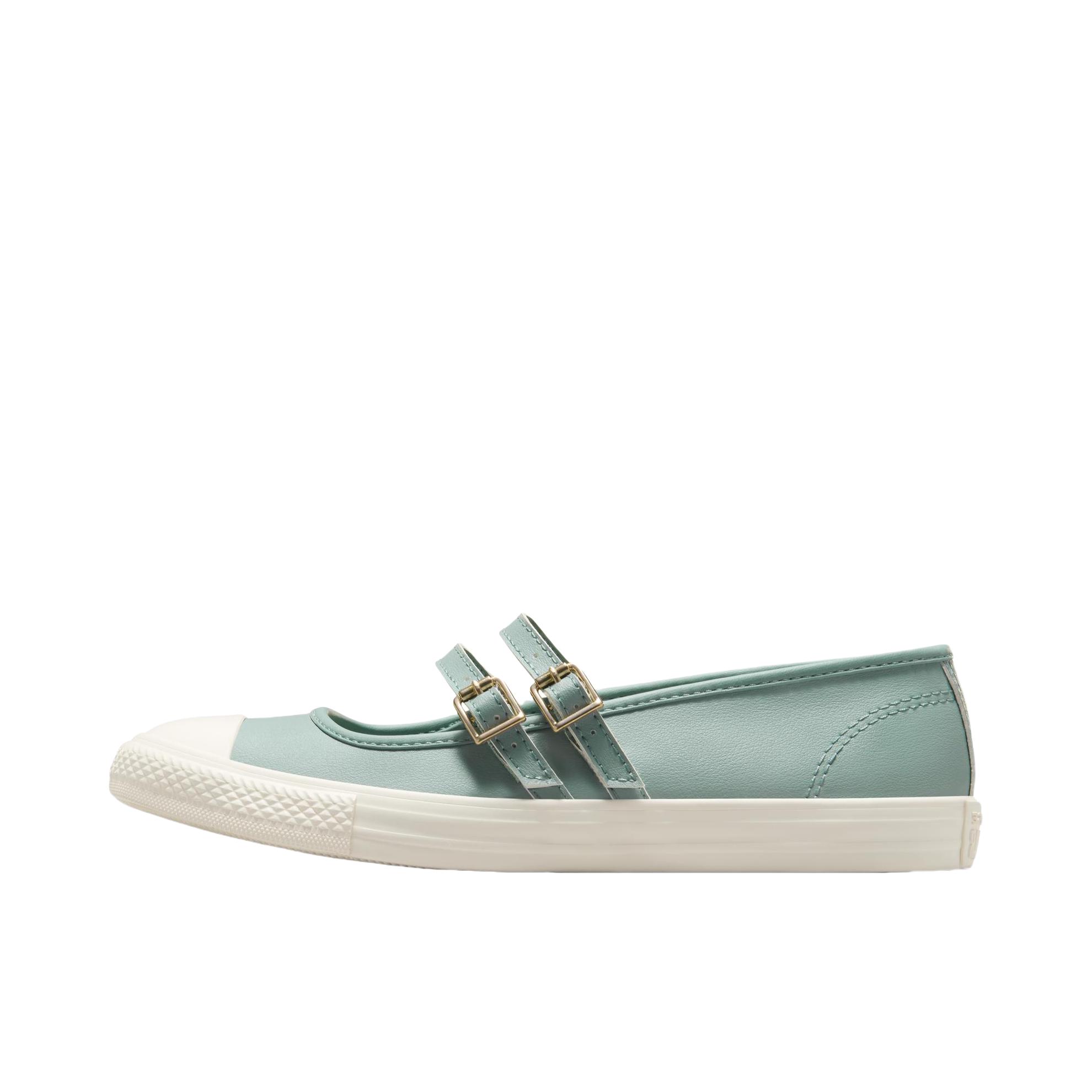 推荐商品：Converse/匡威 Chuck Taylor All Star Dainty Mary Jane 柔软 圆头 平跟 搭扣 单鞋 青色