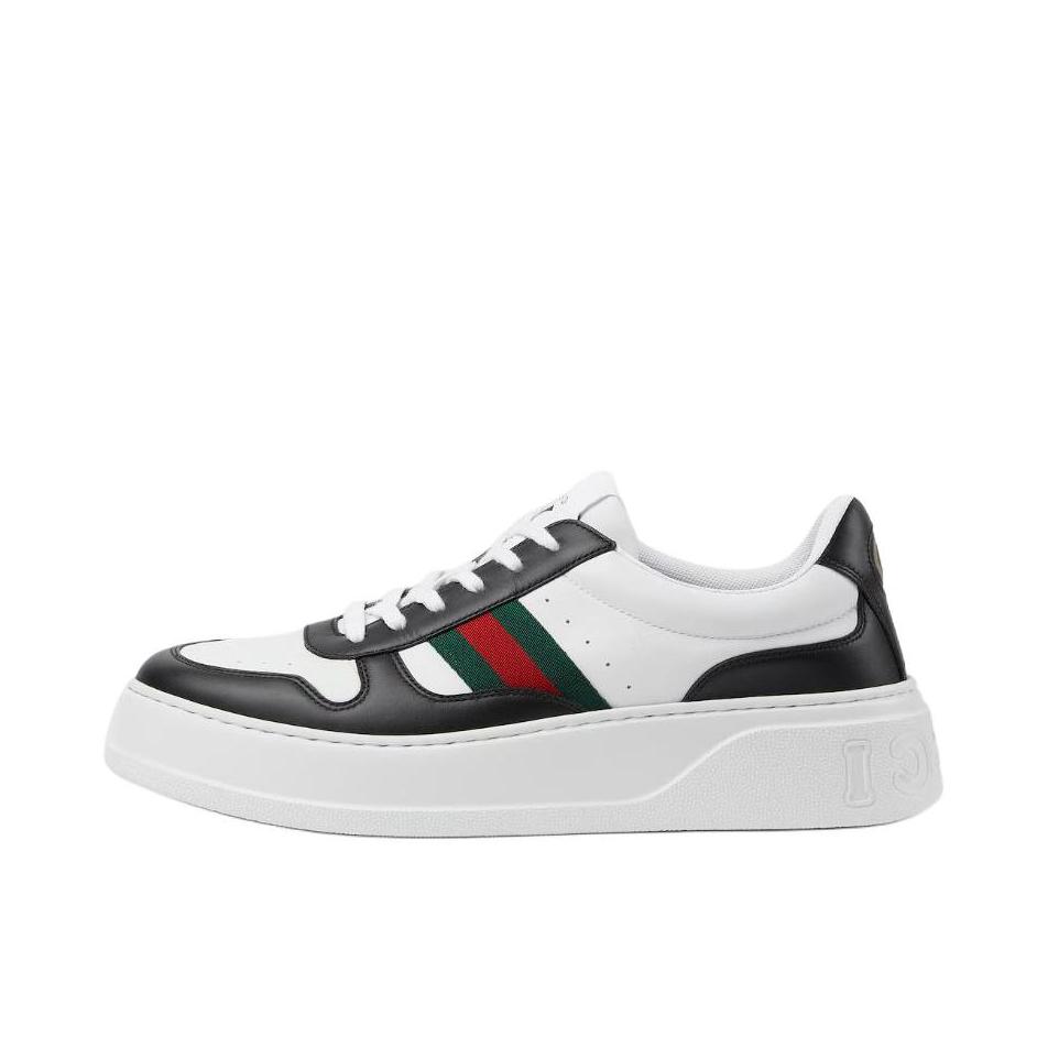 推荐商品：Gucci 板鞋 厚底系带舒适 黑色