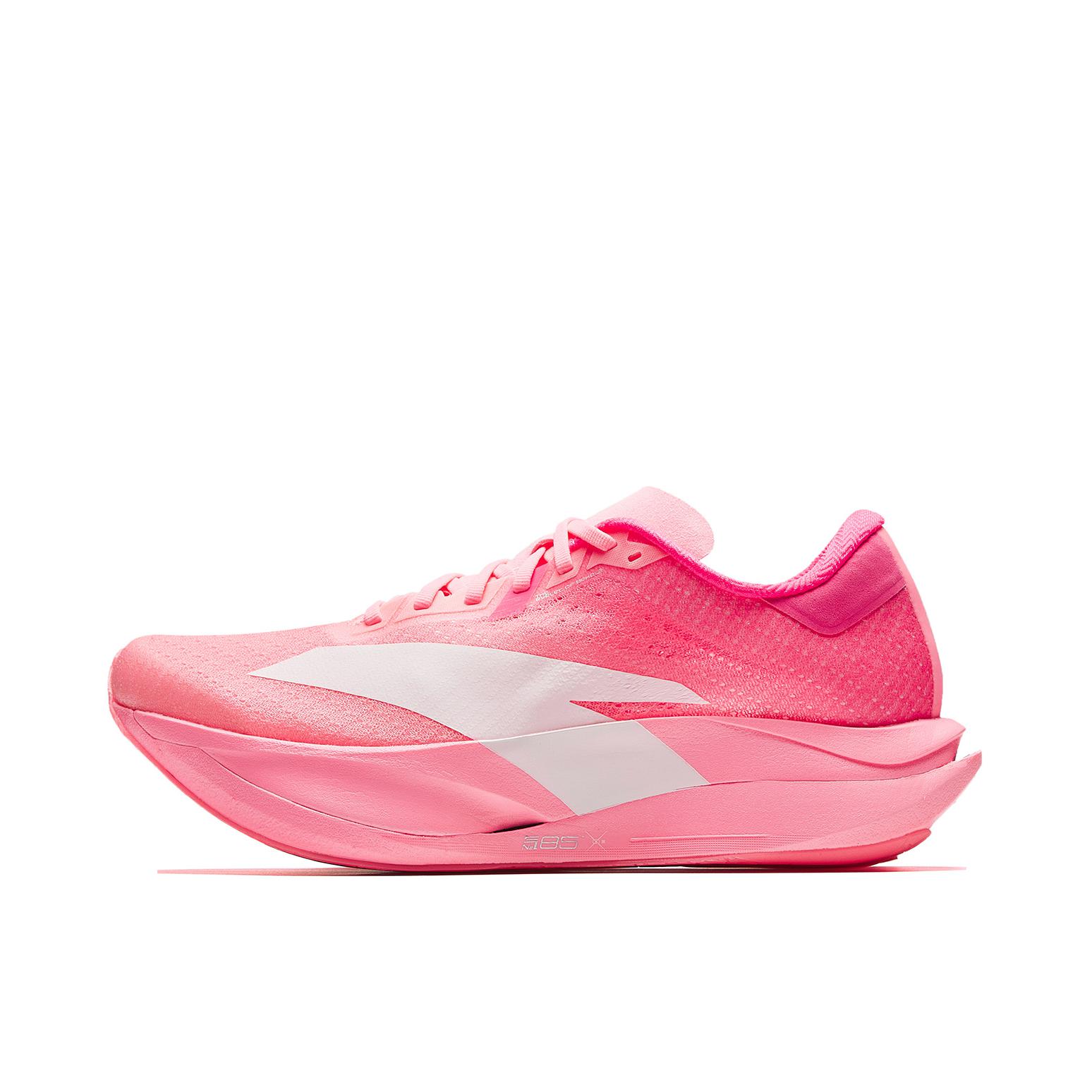 安踏 C202 7.0 跑鞋 碳板轻量马拉松竞速全掌缓震训练氮科技回弹集训轻质织物比赛减震防滑止滑短跑能量胶 荧光冷桃粉/荧光蛋白红/纸莎白