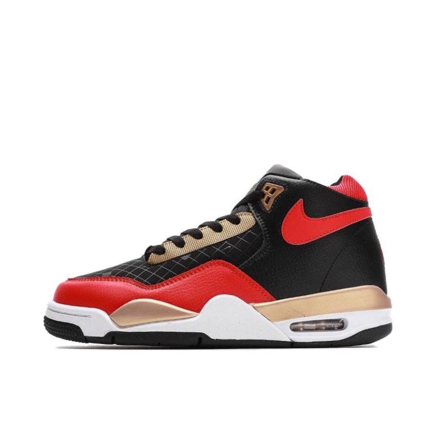 推荐商品：Nike Flight Legacy 运动休闲鞋 潮流复古缓震耐磨抓地 黑色/红色/金色