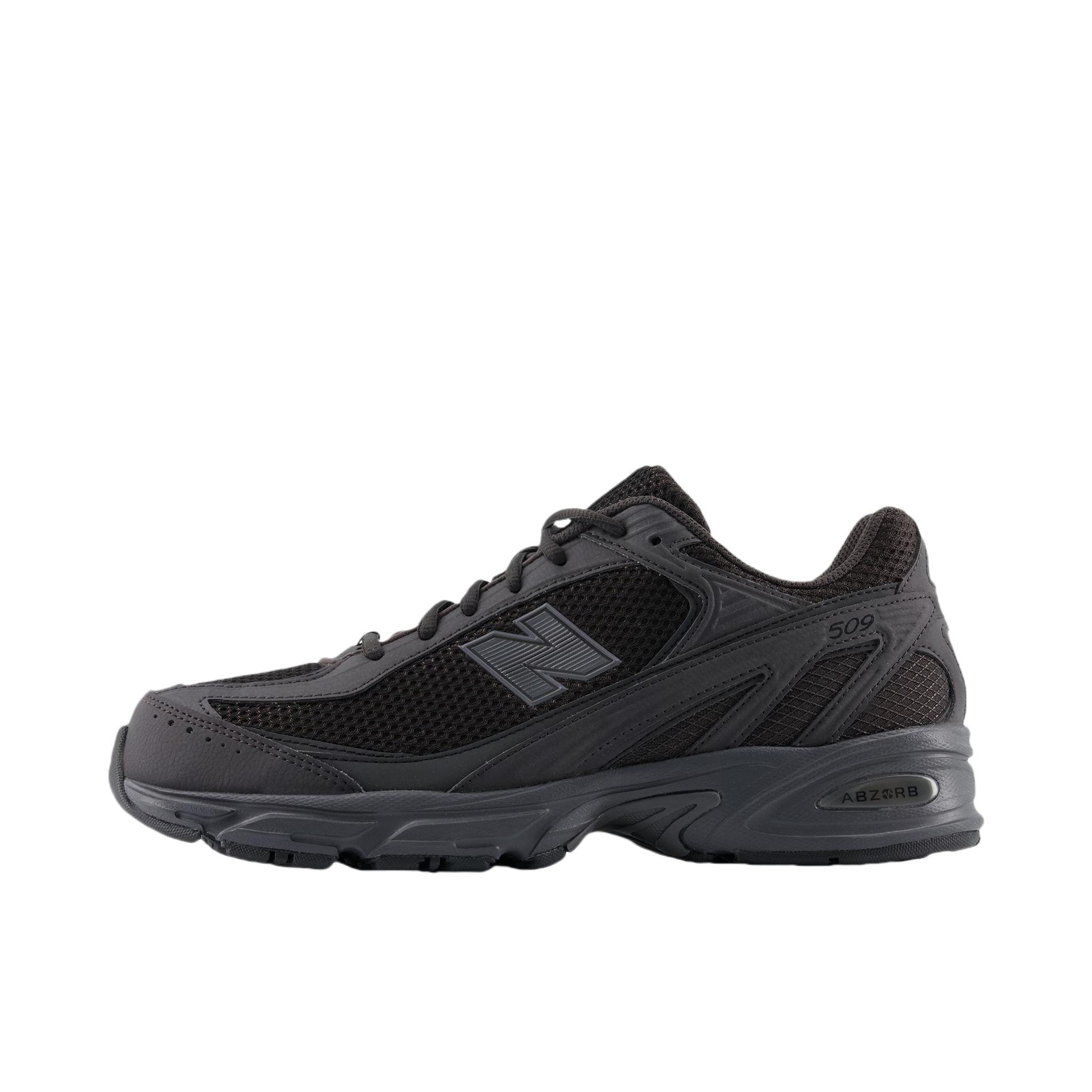 推荐商品：New Balance 509 跑鞋 防滑低帮休闲厚底贴合 D宽/纯黑色