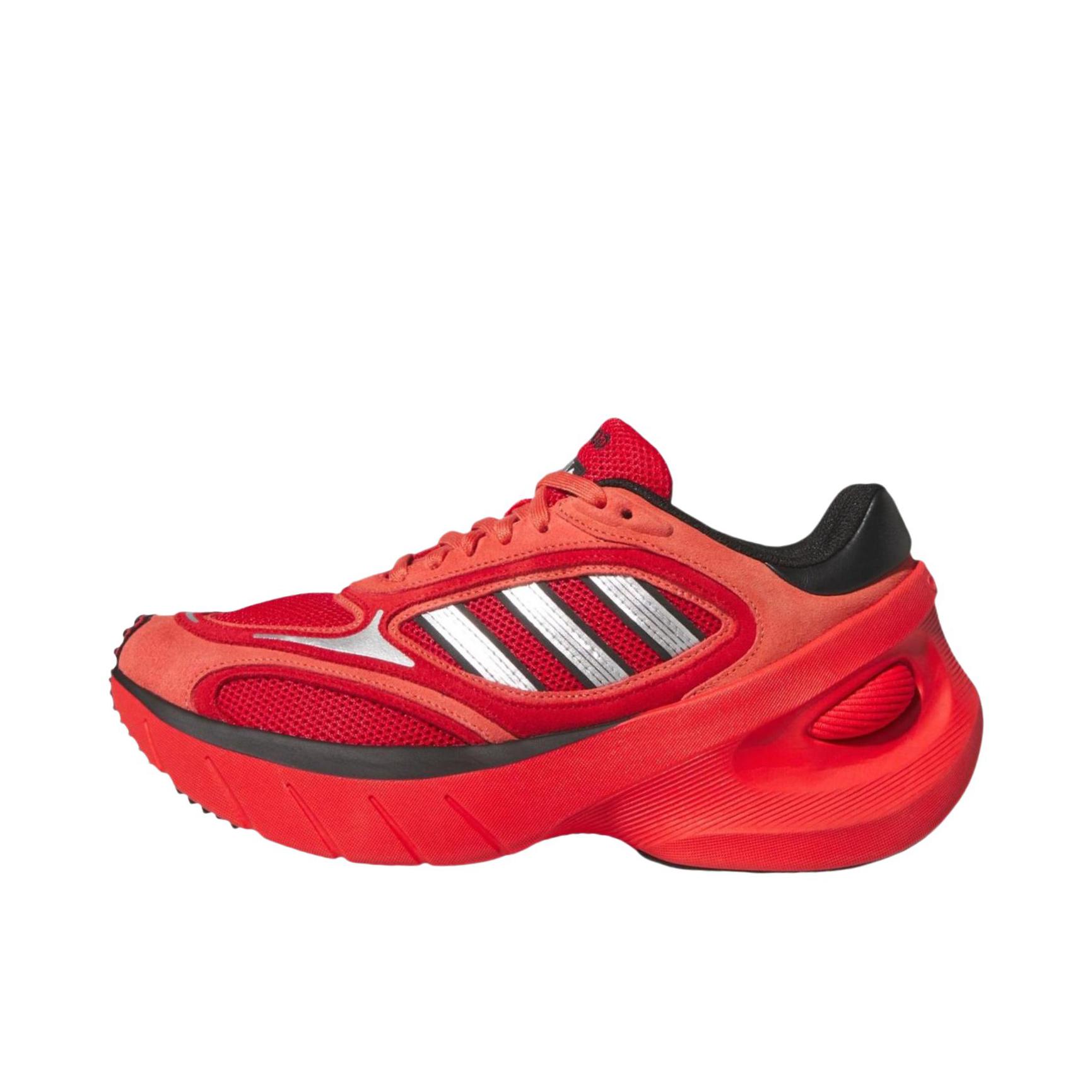 推荐商品：adidas Originals Adizero Goukana 运动休闲鞋 低帮减震防滑厚底支撑贴合 红色