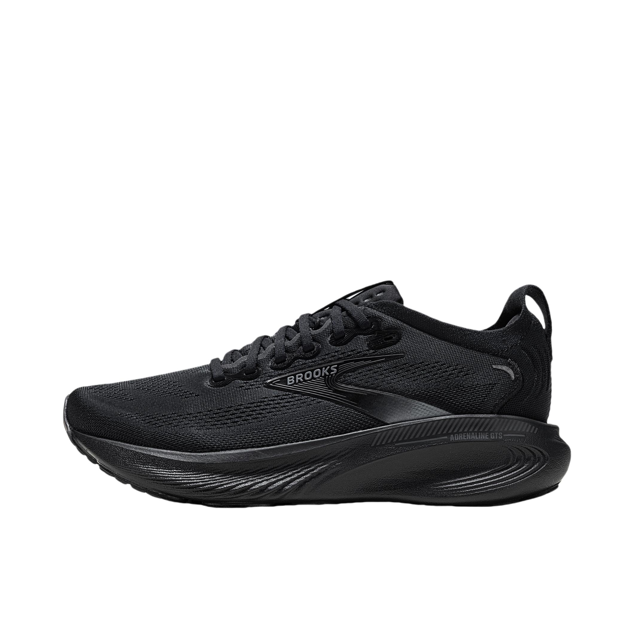 推荐商品：Brooks/布鲁克斯 Adrenaline GTS 追岚25 跑鞋 减震透气 宽楦/黑色/乌木色