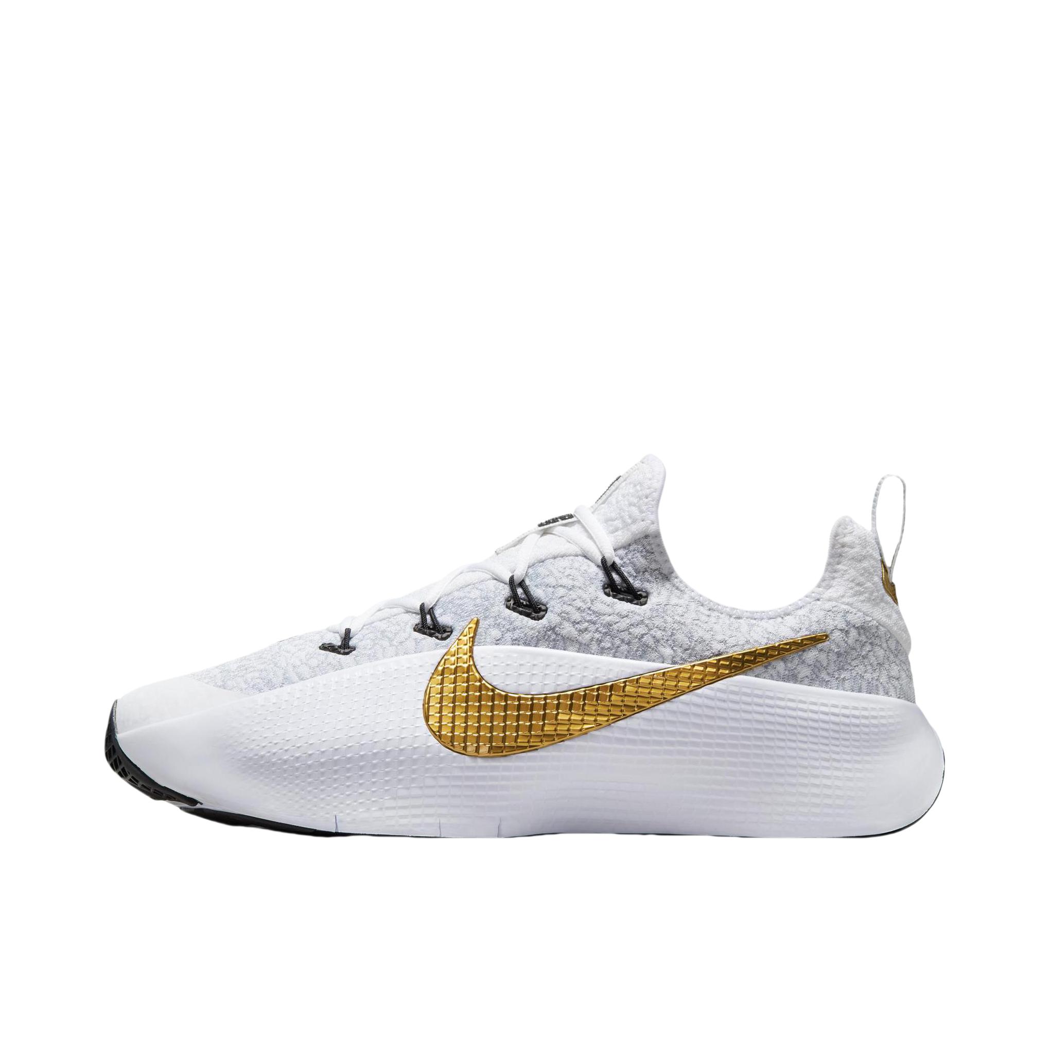 推荐商品：Nike LeBron TR 1 抓地 防滑耐磨 舒适 低帮 跑步鞋 耐用 圆头 运动 训练鞋 白色/金色