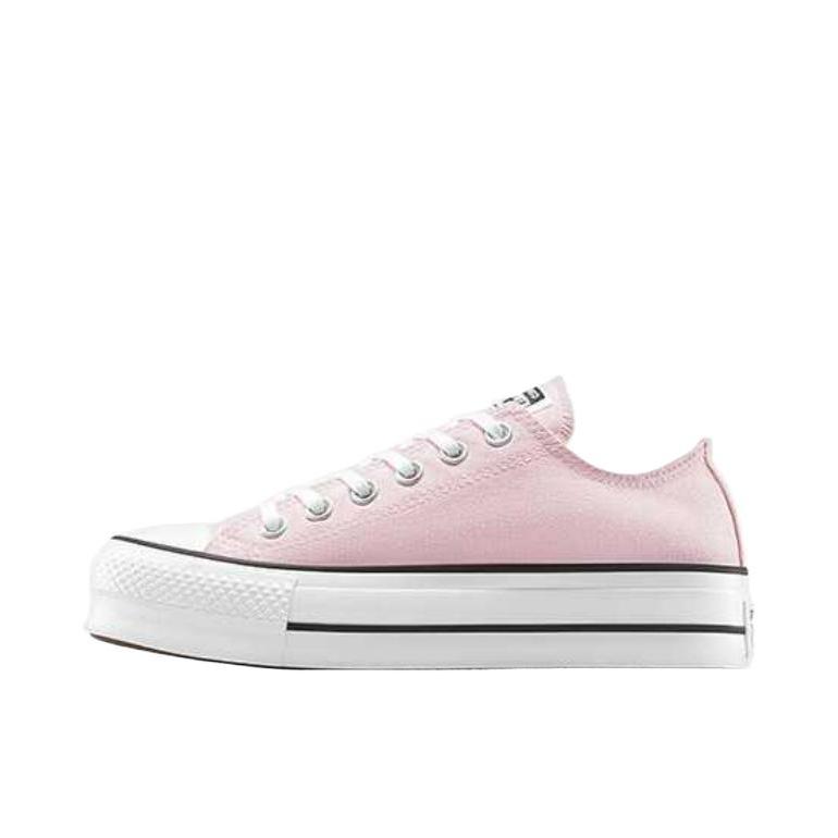 推荐商品：Converse/匡威 Chuck Taylor All Star Lift 帆布鞋 简约复古经典防滑耐磨舒适厚底圆头甜酷贴合松糕底流光风 女款/淡粉色 