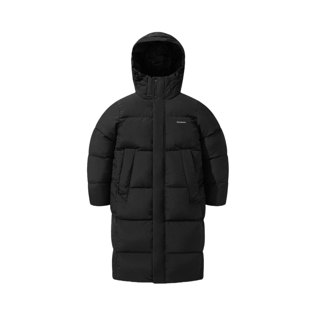 推荐商品：Covernat 纯色加厚保暖长款羽绒服 CO2504DP07 黑