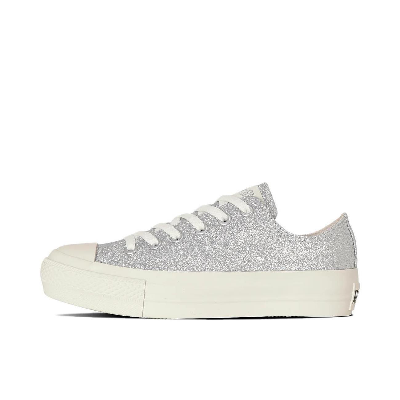 推荐商品：Converse/匡威 All Star Light Plts Ox 帆布鞋 轻便透气防滑耐磨低帮系带圆头舒适百搭 银色